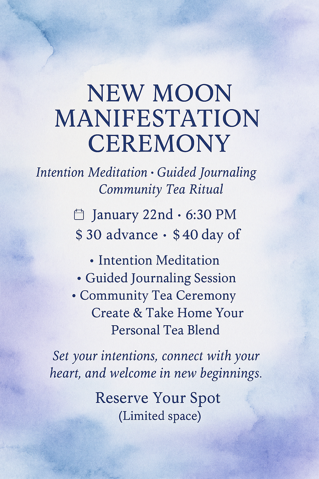 New Moon Manifestation Ceremony
