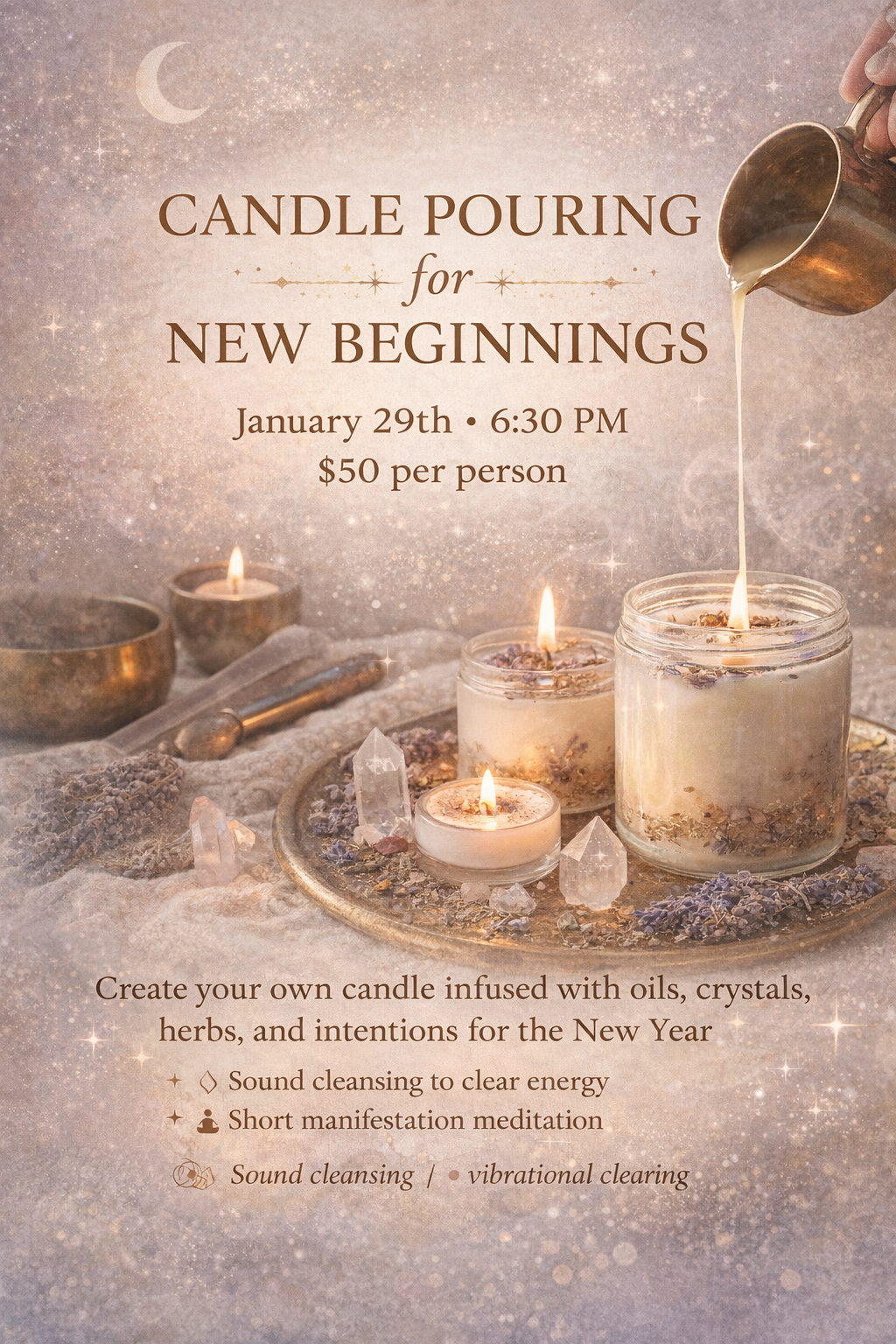 Candle Pouring for New Beginnings