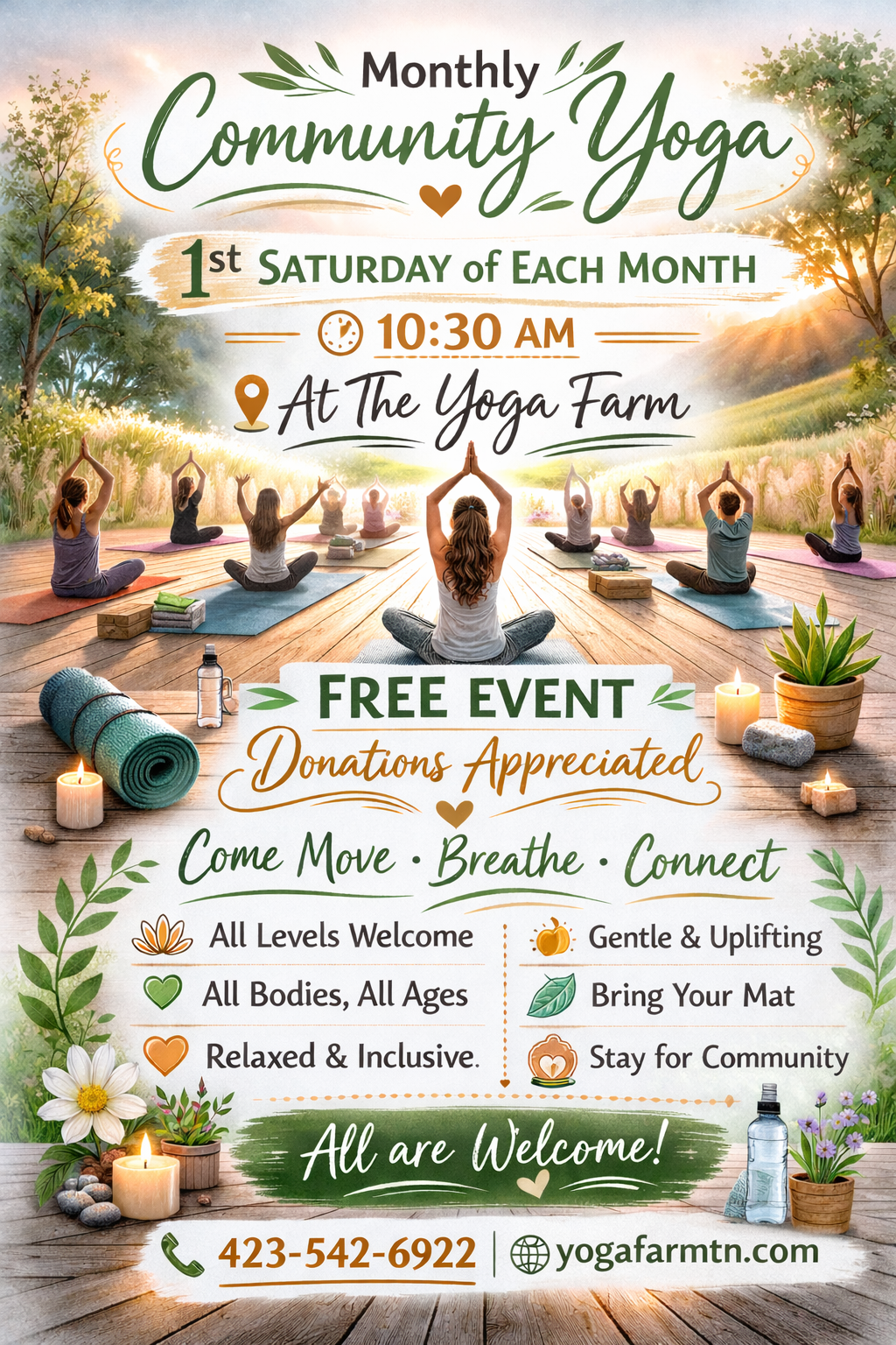 Monthly Community Yoga 
