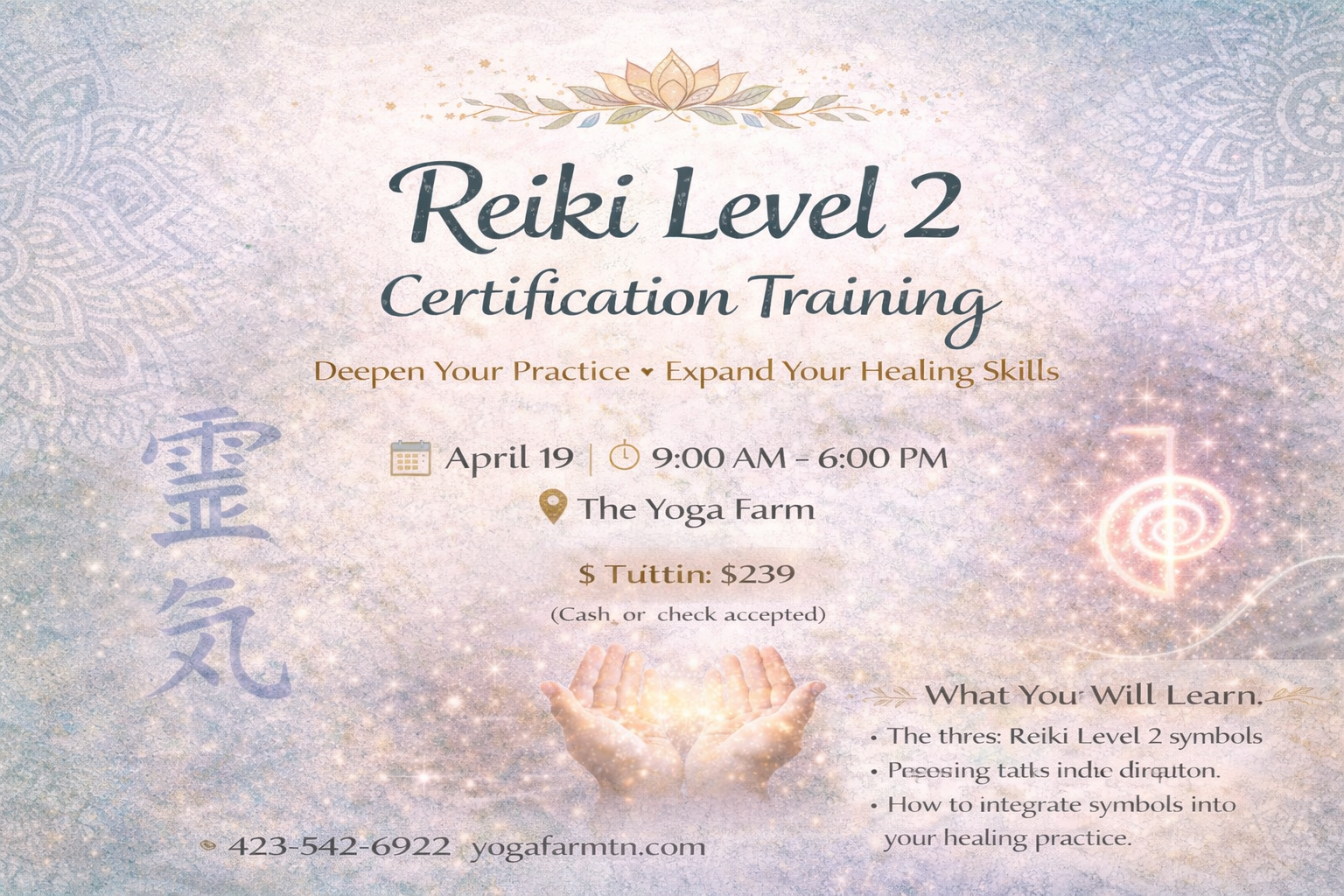 Reiki Level 2 Certification