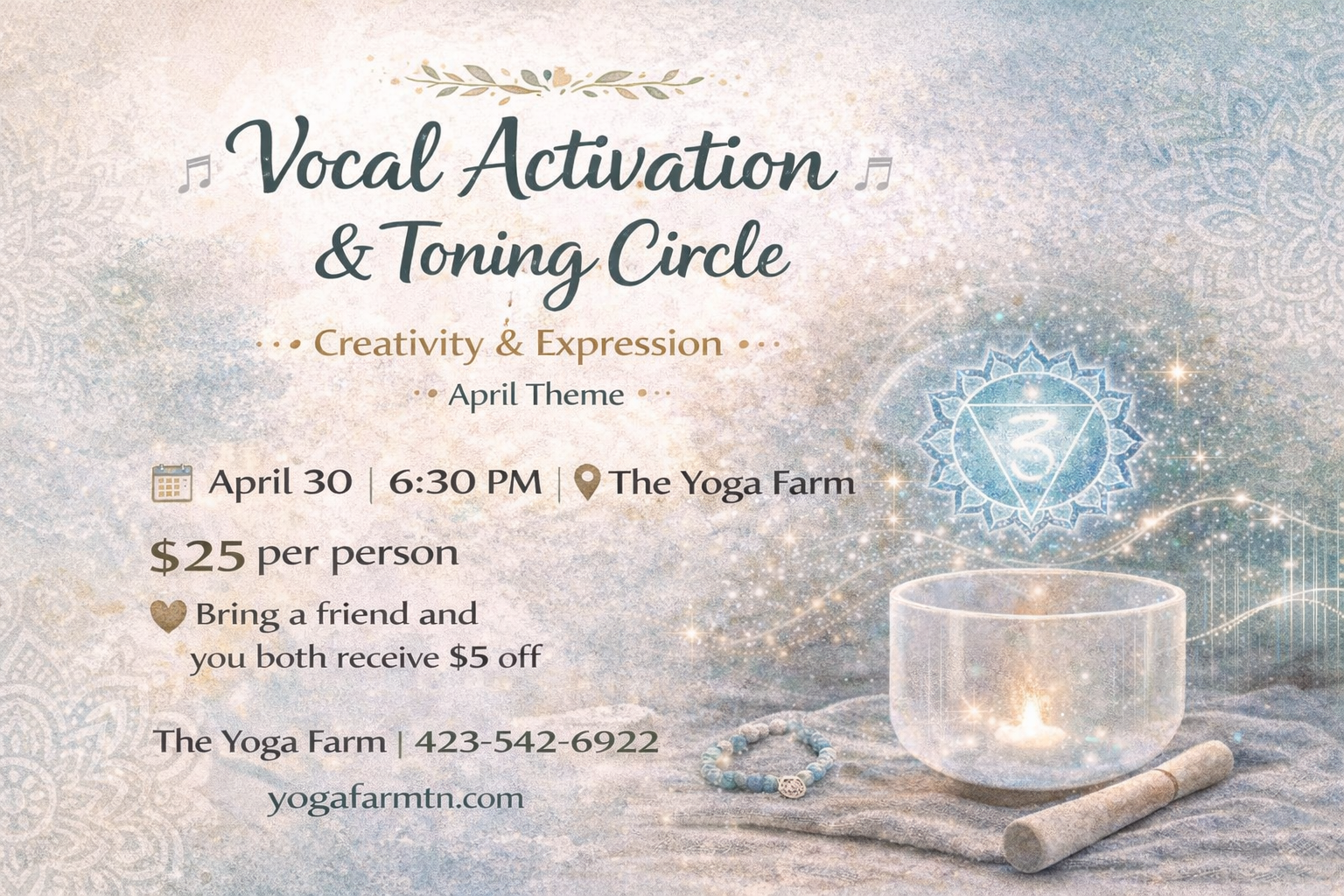 Voice Activation and Toning Circle
