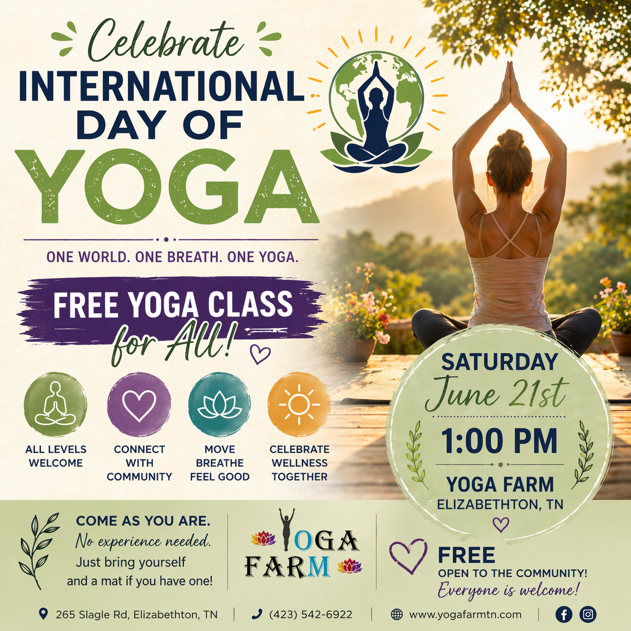 Free Yoga - International Day of Yoga