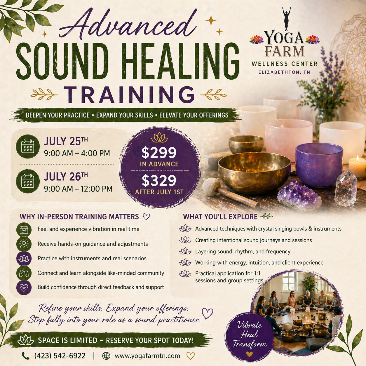 Sound Healing Advanced Training