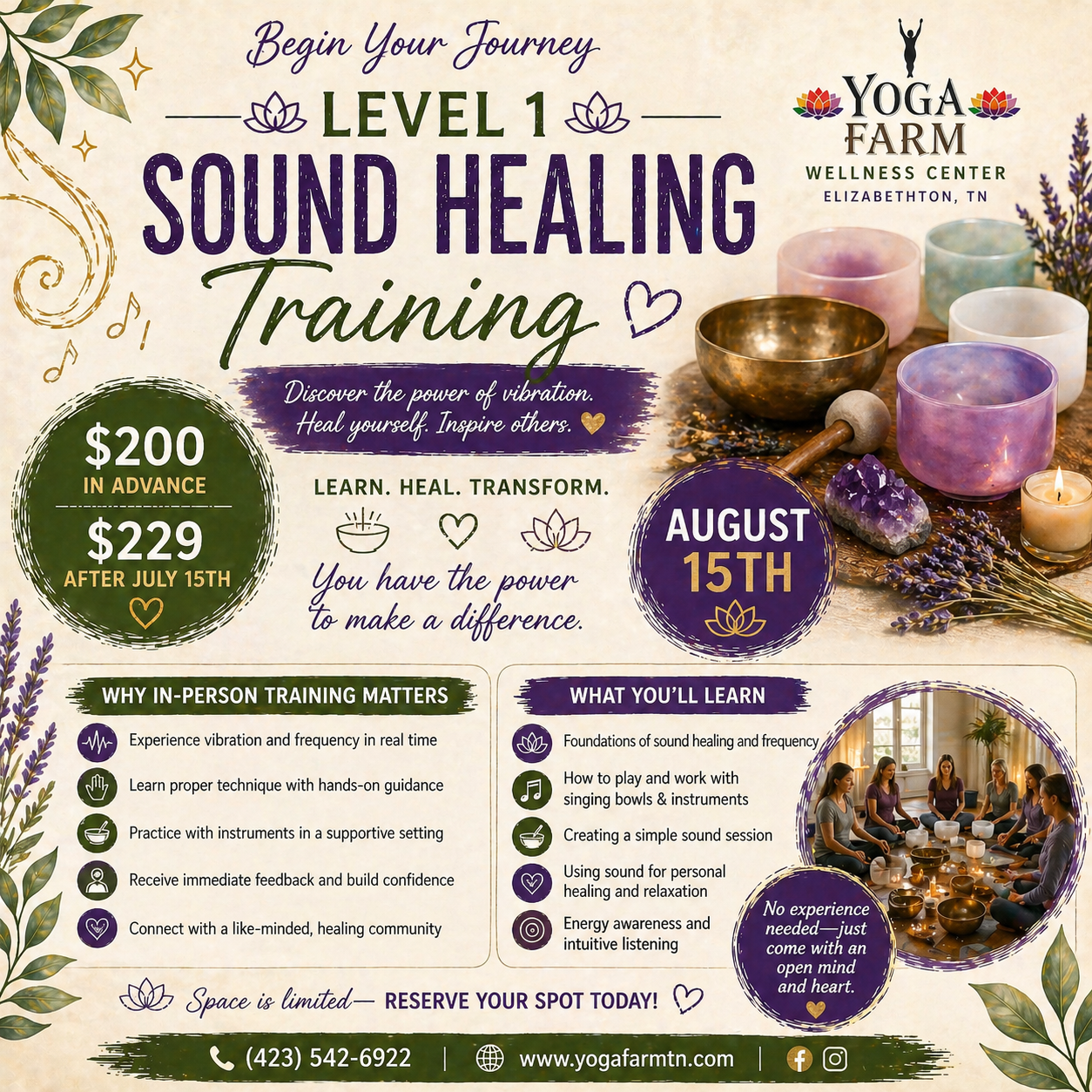 Sound Healing Level 1 Training