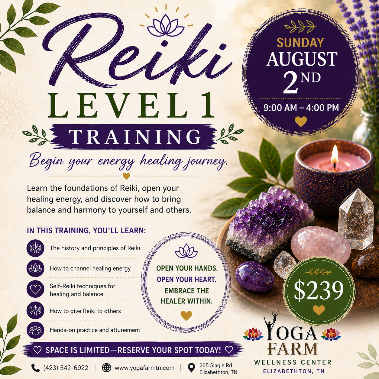 Reiki Level 1 Training