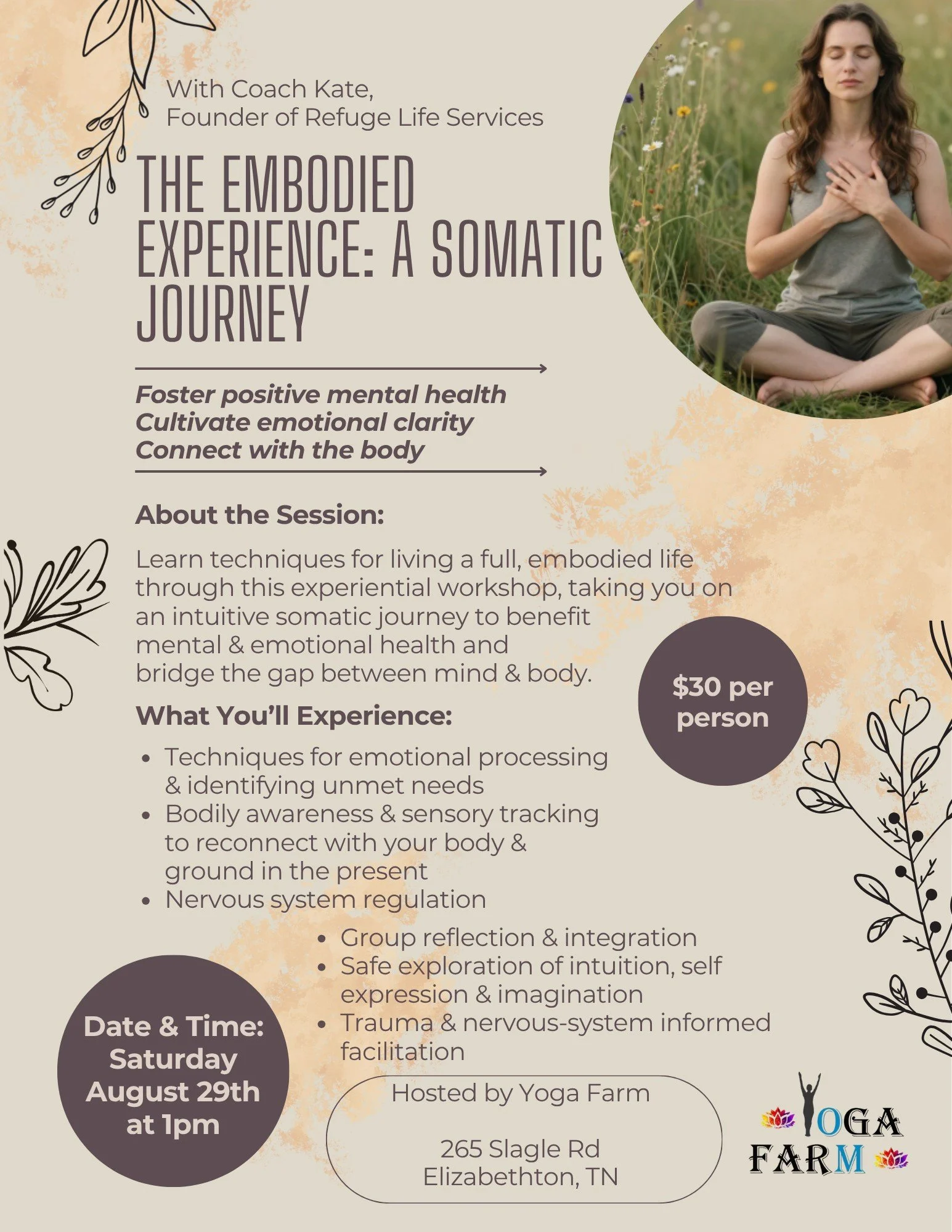 The Embodied Experience:  A Somatic Journey