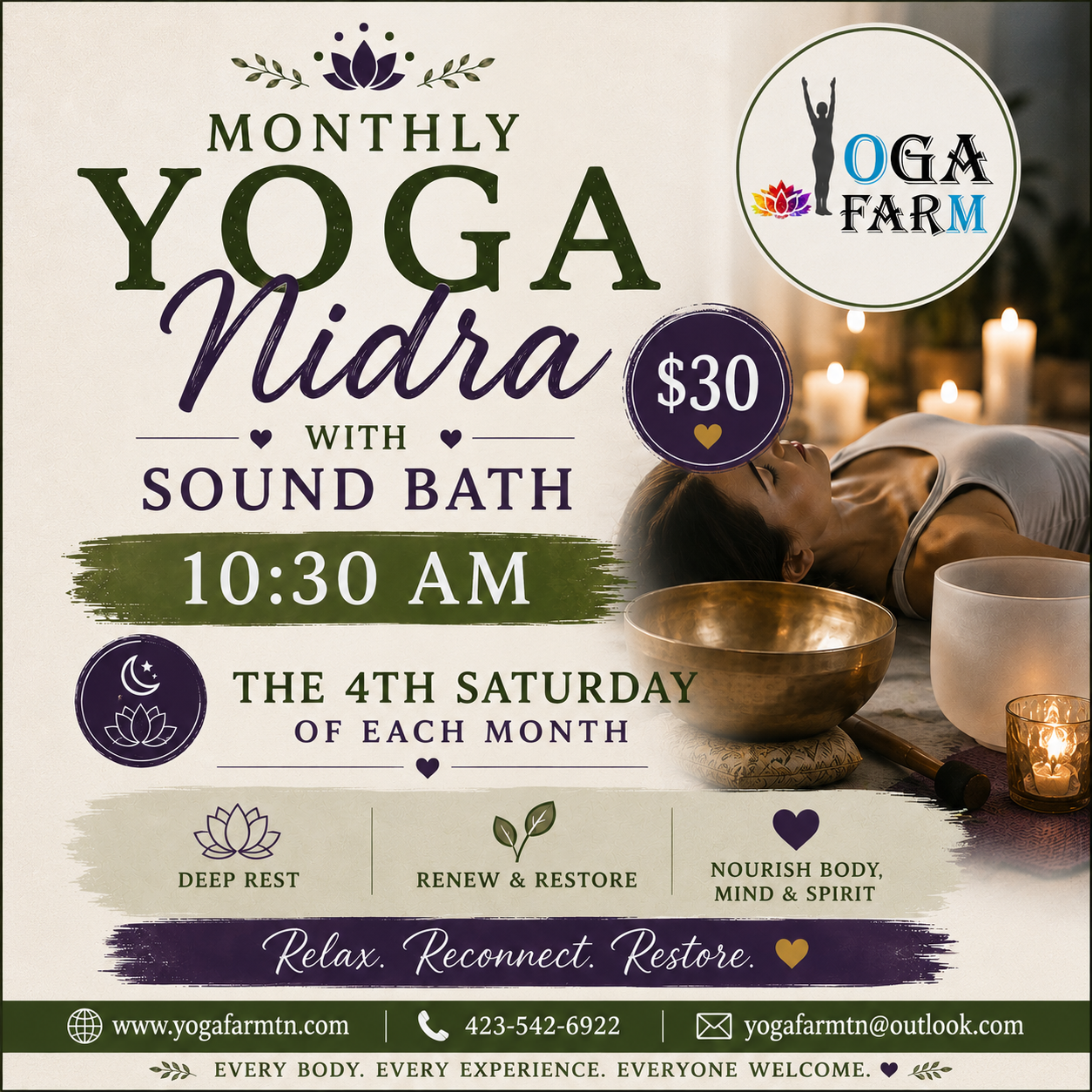 Yoga Nidra with Sound Bath 