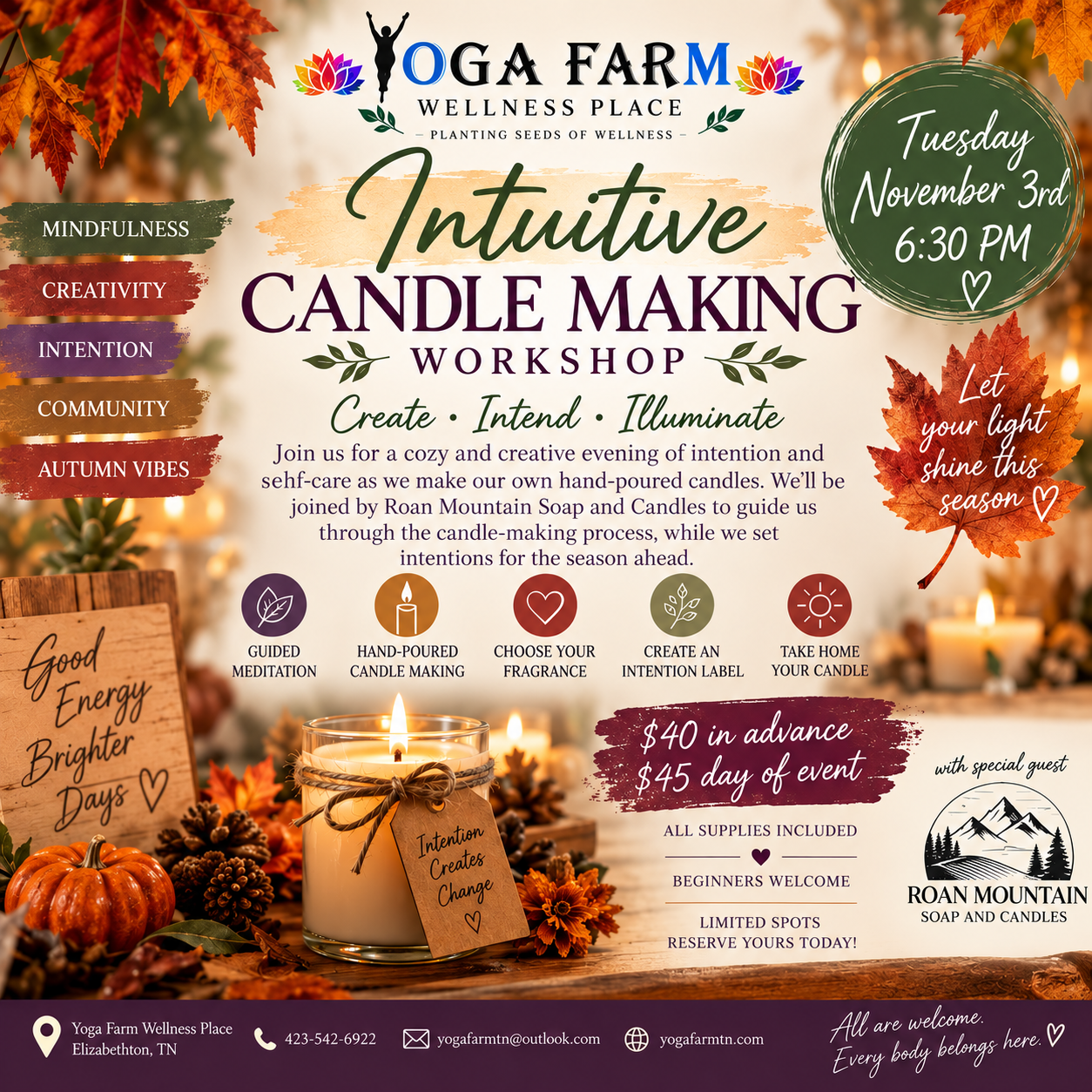 Fall Intuitive Candle Making