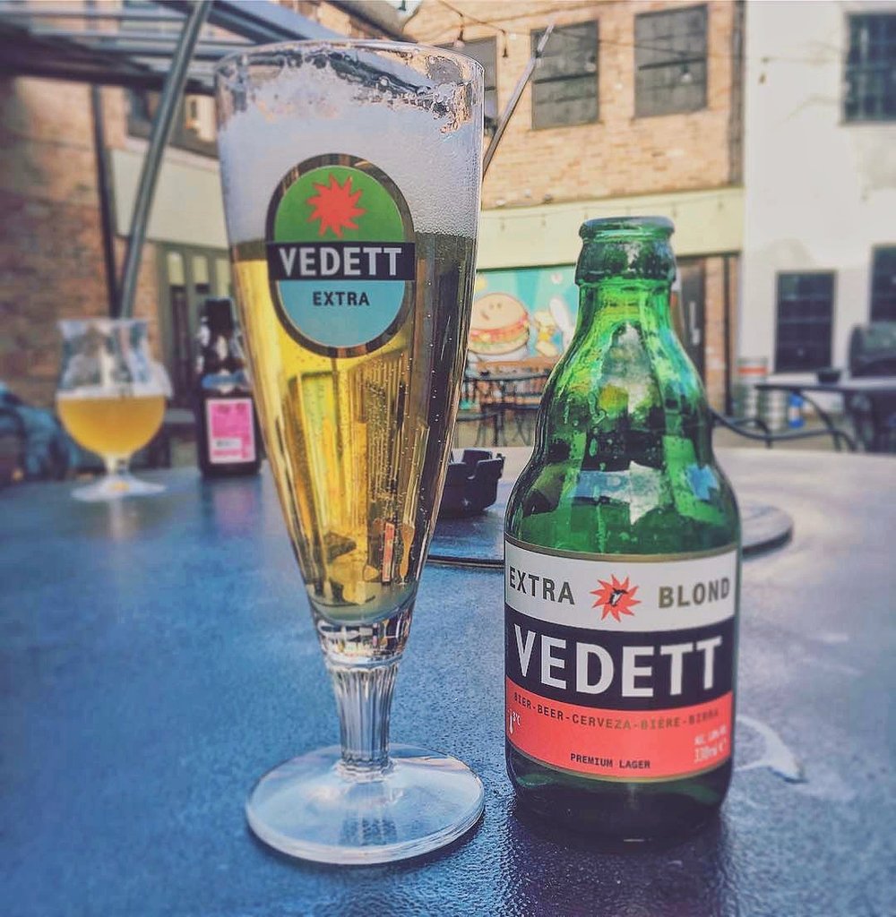Vedett Beers in the Sun at The Forge Derby