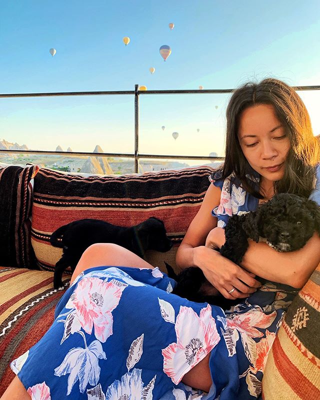 Is it possible to miss puppies like you would miss (human) friends? 🐶 These cuties were two from the cheekiest trio @doorsofcappadociahotel and it was love at first sight.
⠀⠀⠀⠀⠀⠀⠀⠀⠀
They woke me up from my slumber at 5am to see the hot air balloons 