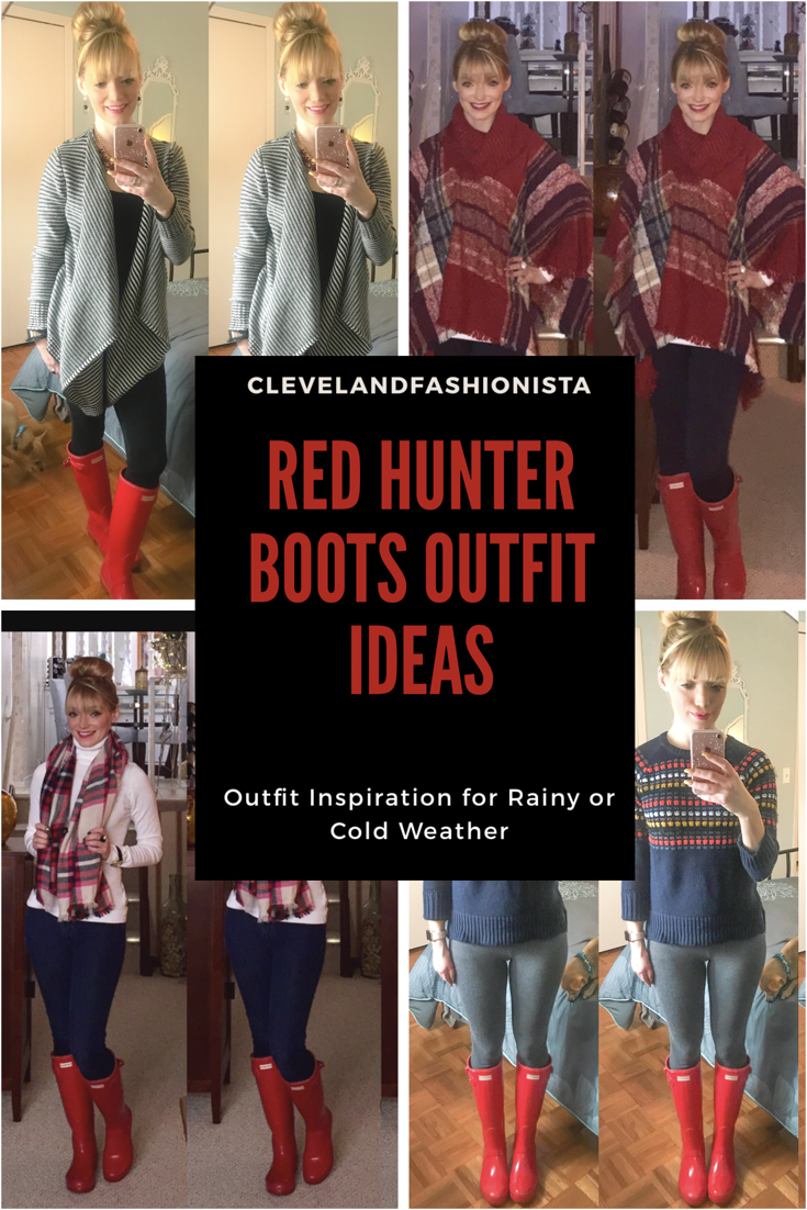 hunter rain boots outfit ideas