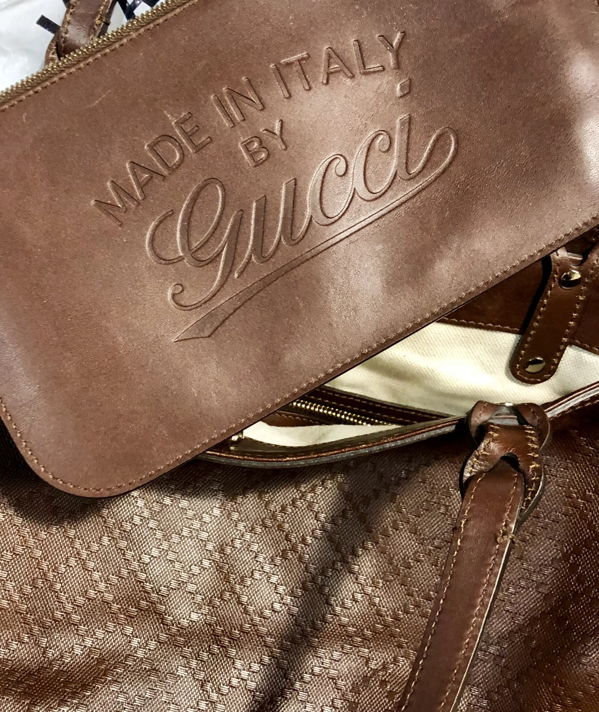 Brown Leather Gucci Bag