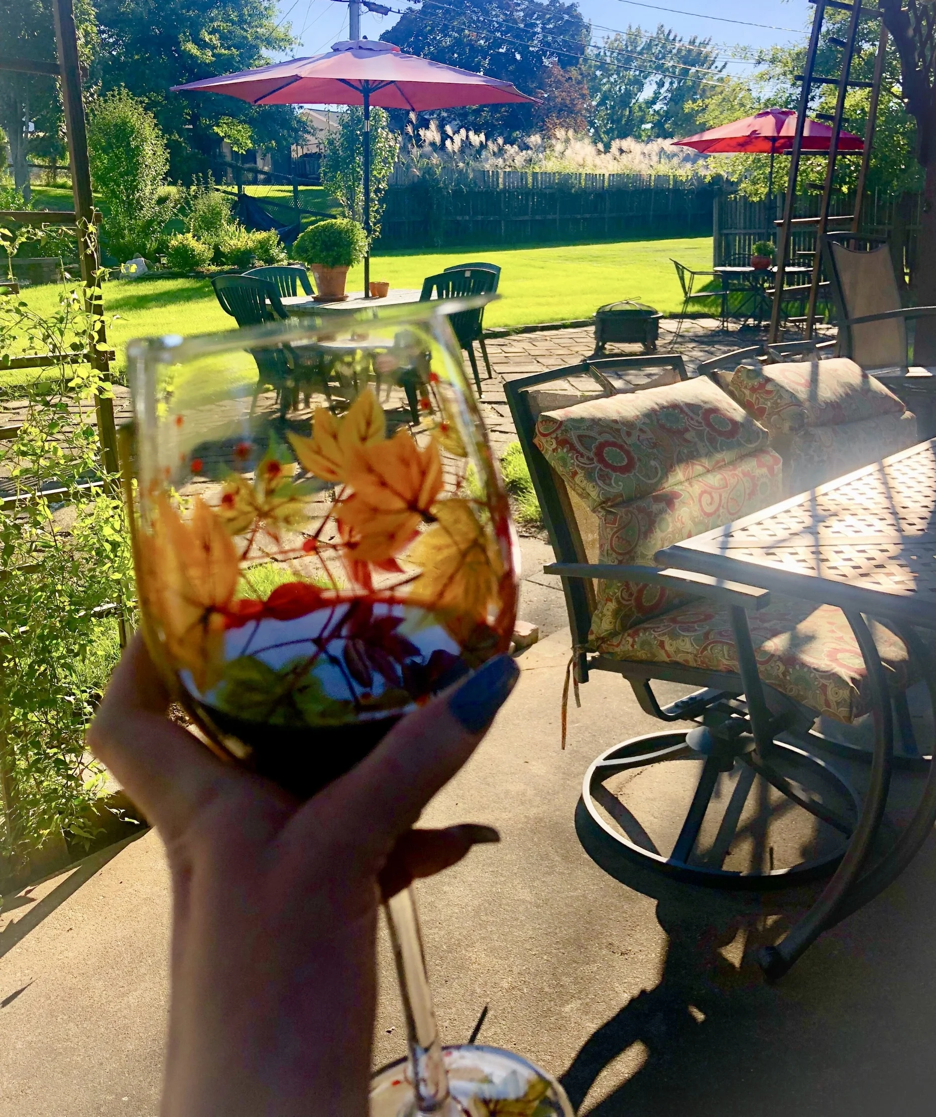Such a perfect view for evening wine.