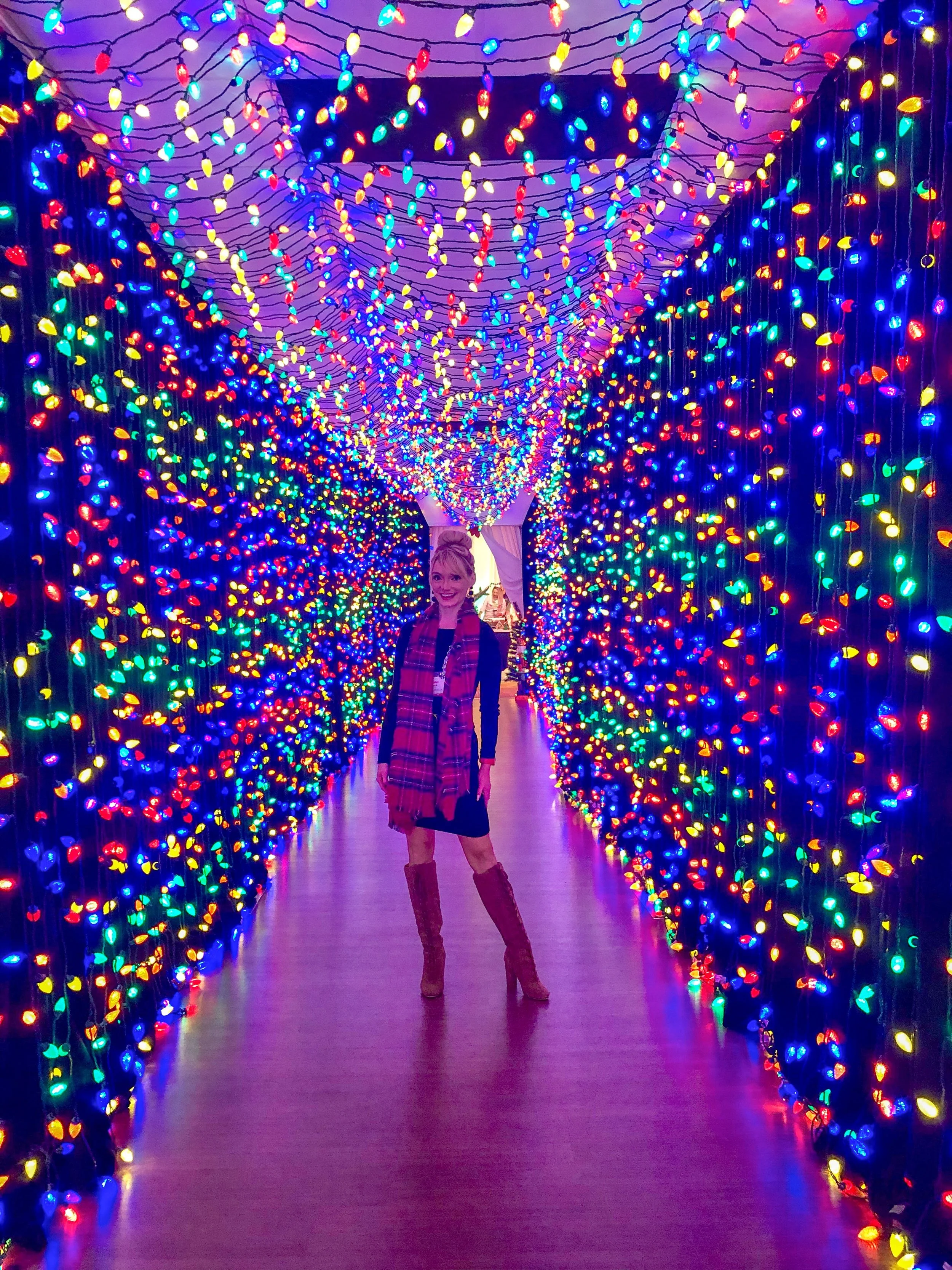 Hallway of Christmas Lights