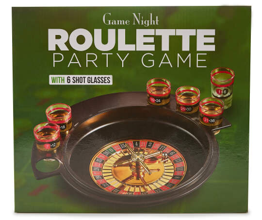 Roulette Party Game with Shot Glasses