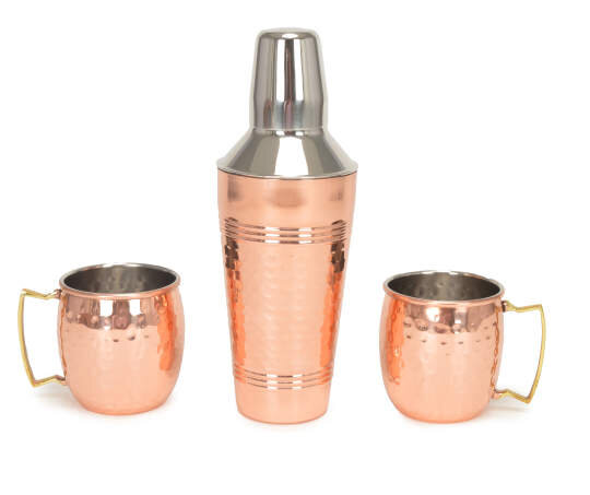 Copper Moscow Mule Set