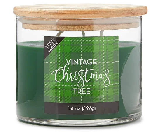 Vintage Christmas Tree Candle