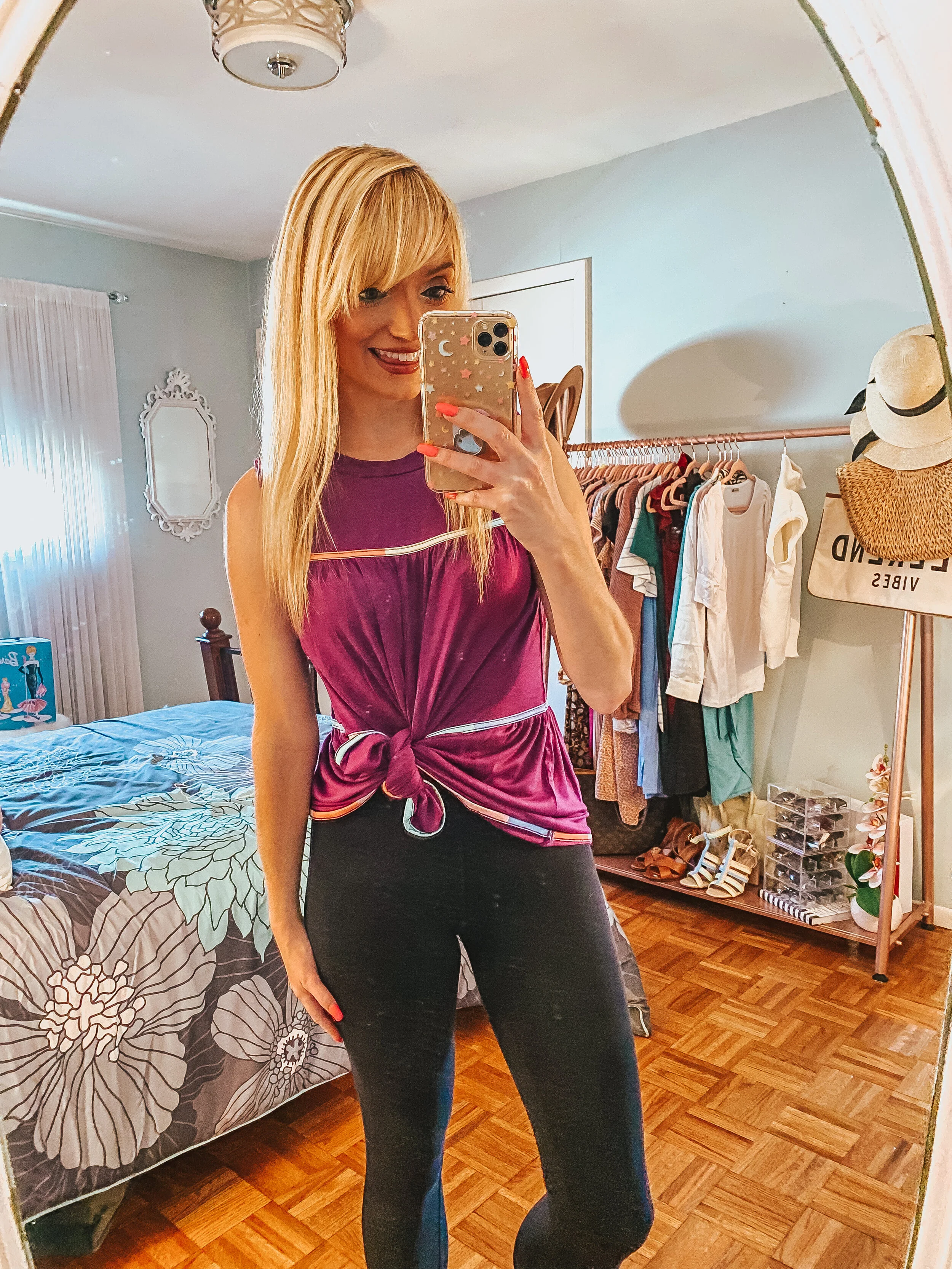 Tiered Purple Top