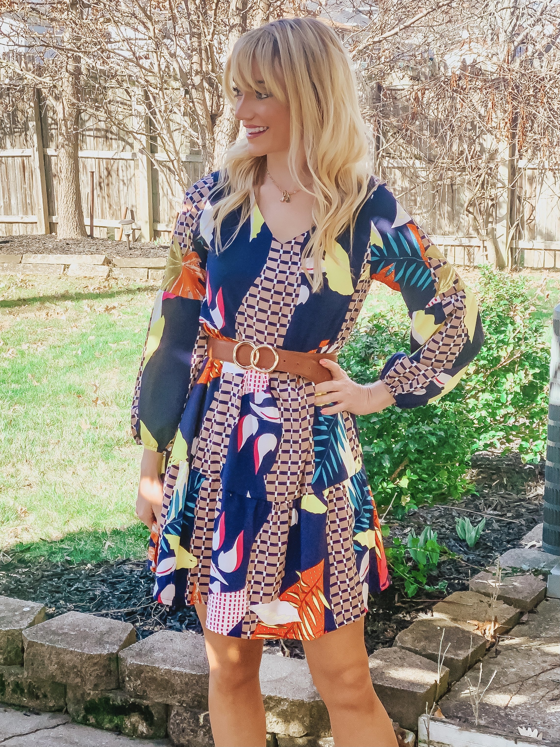 Abstract Tunic Dress