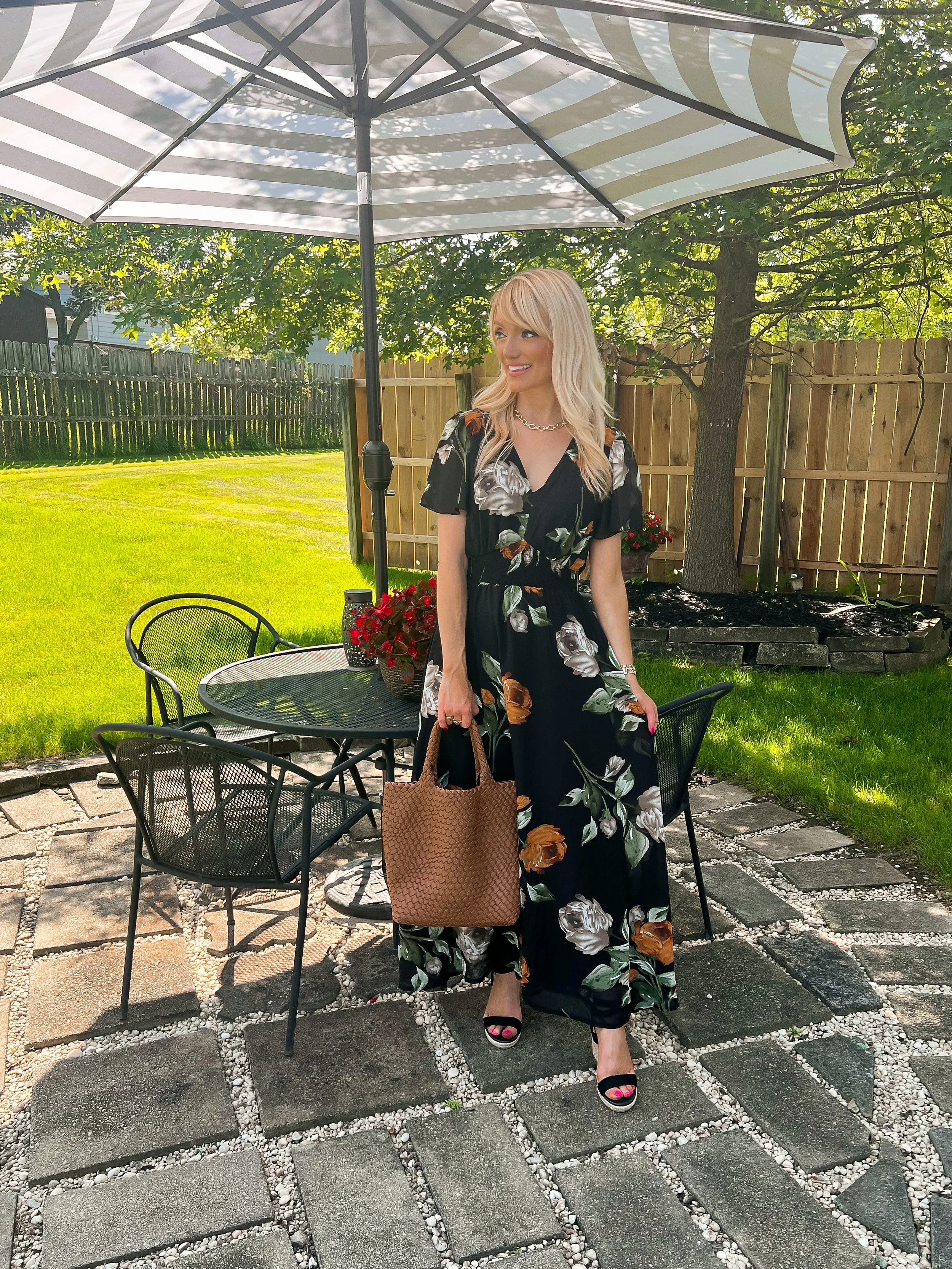 Simplee Fall Transition Maxi Dress