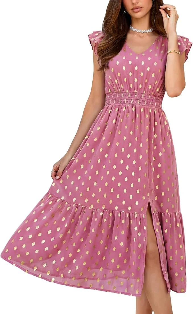 Metallic Polka Dots