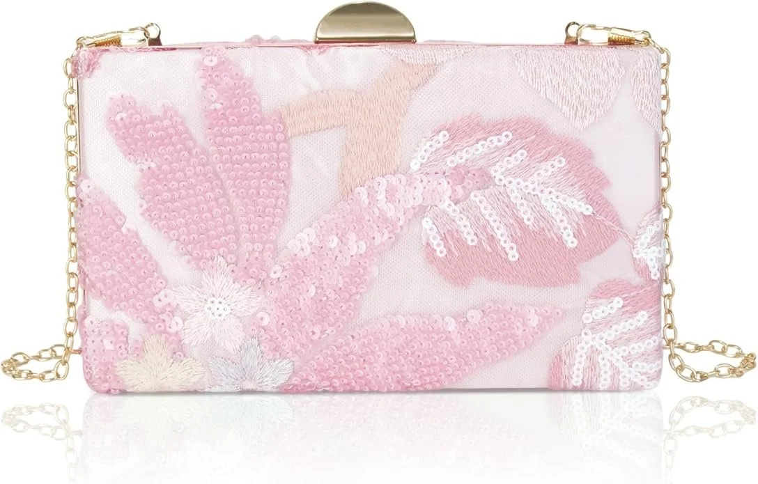 Pastel Sequin Clutch