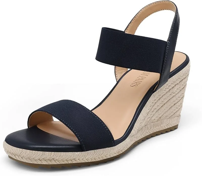 Navy Blue Wedges