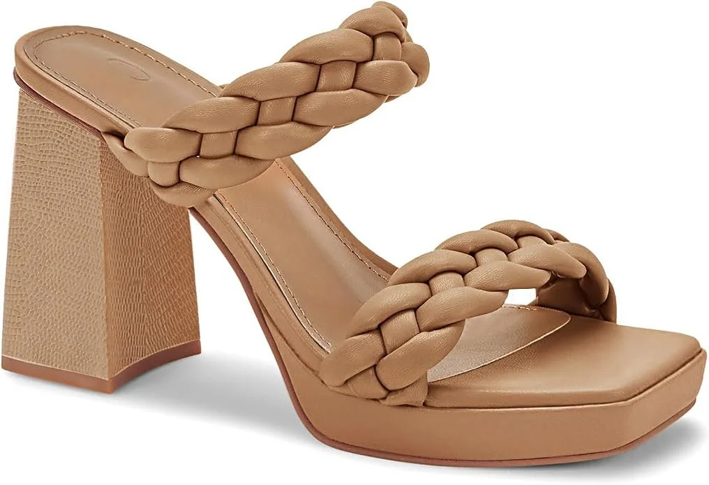 Neutral Braided Summer Heel