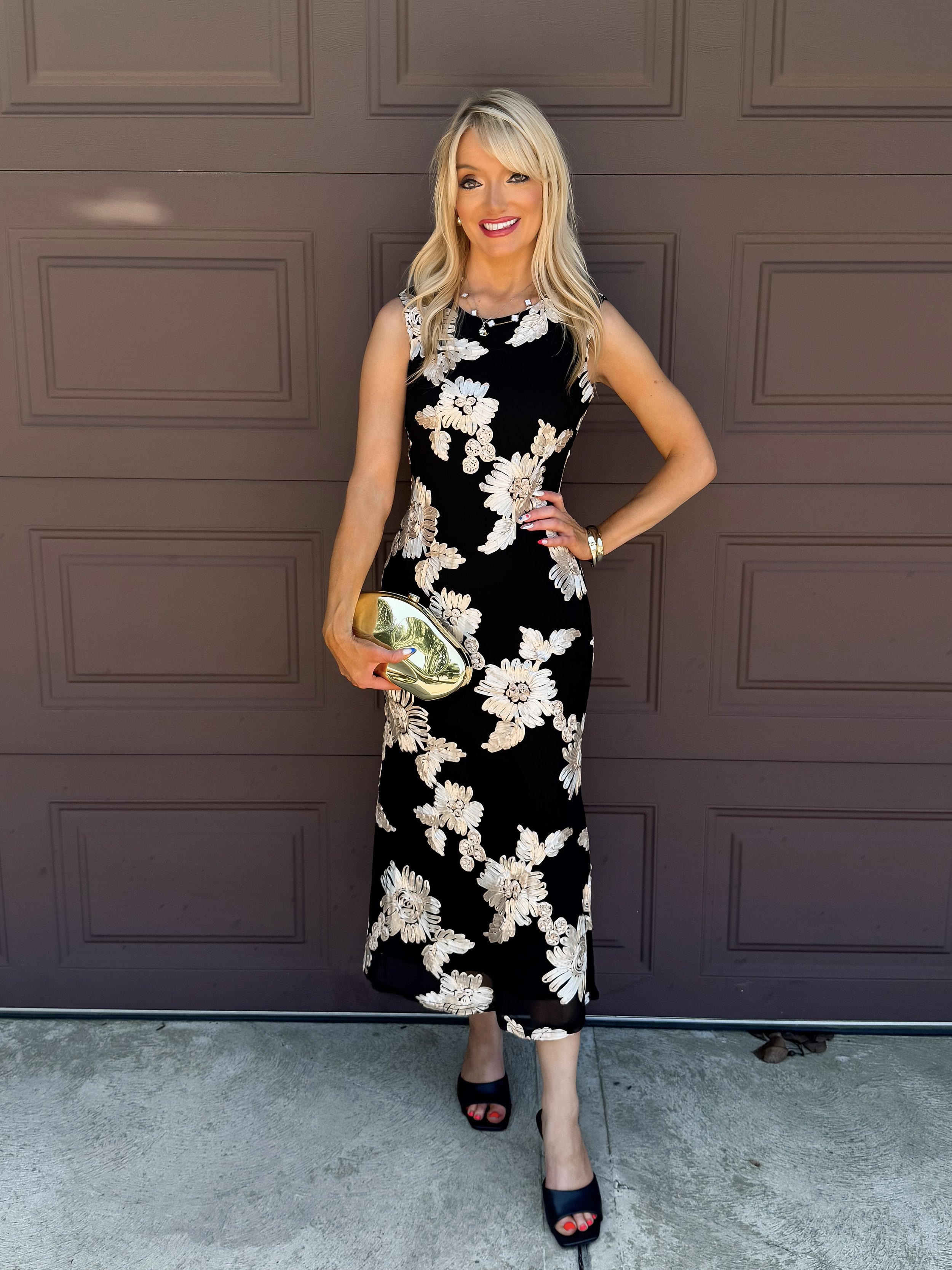  Amazon Fashion Finds Black floral Grace Karin wedding guest dress 