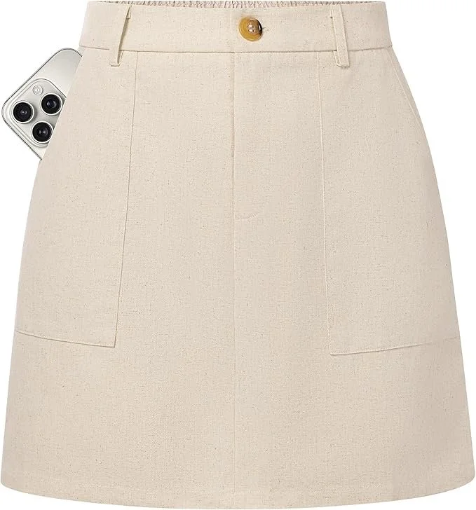 Viscose Linen Blend Skort!