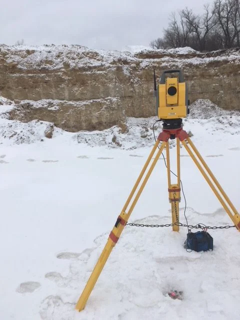 Topographic Survey and Volumes for Gravel Pit