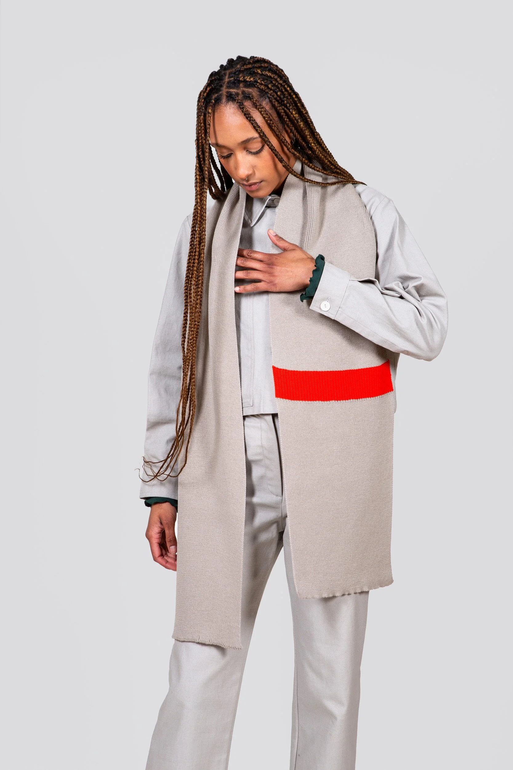 Écharpe Eno Beige/Arancio