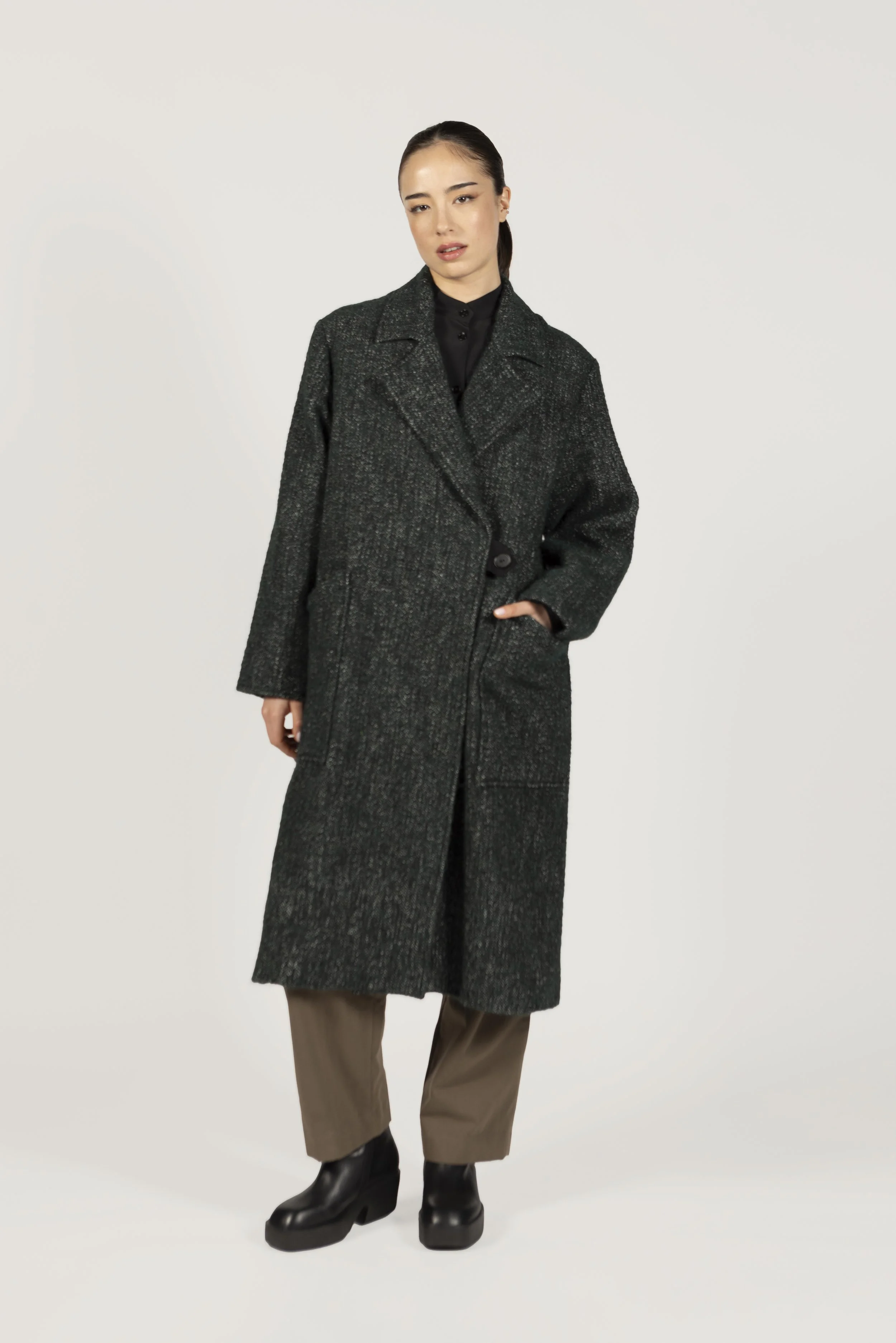 Manteau Olimpia Muschio Nero