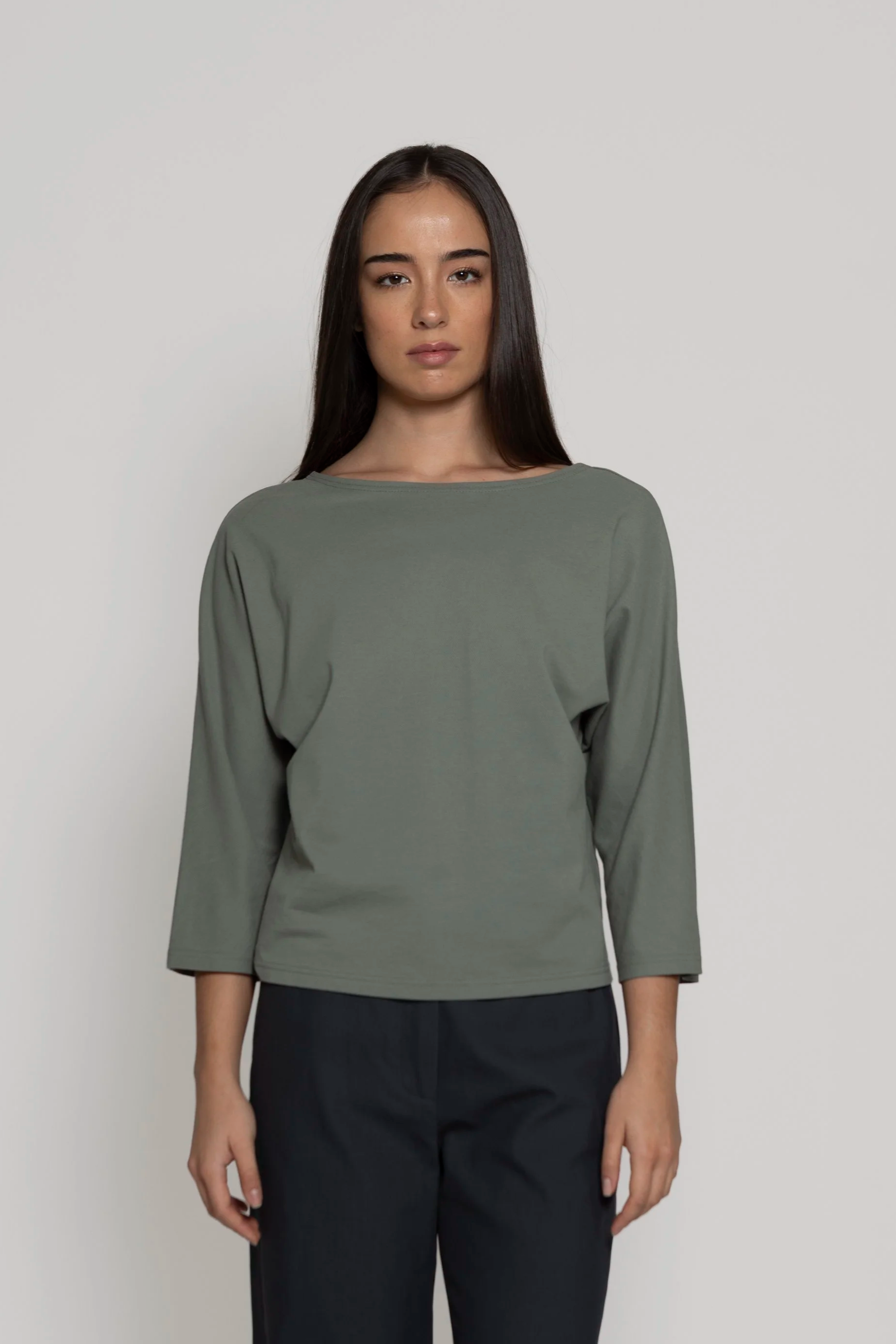 T-shirt réversible Caterina Piqué Acqua