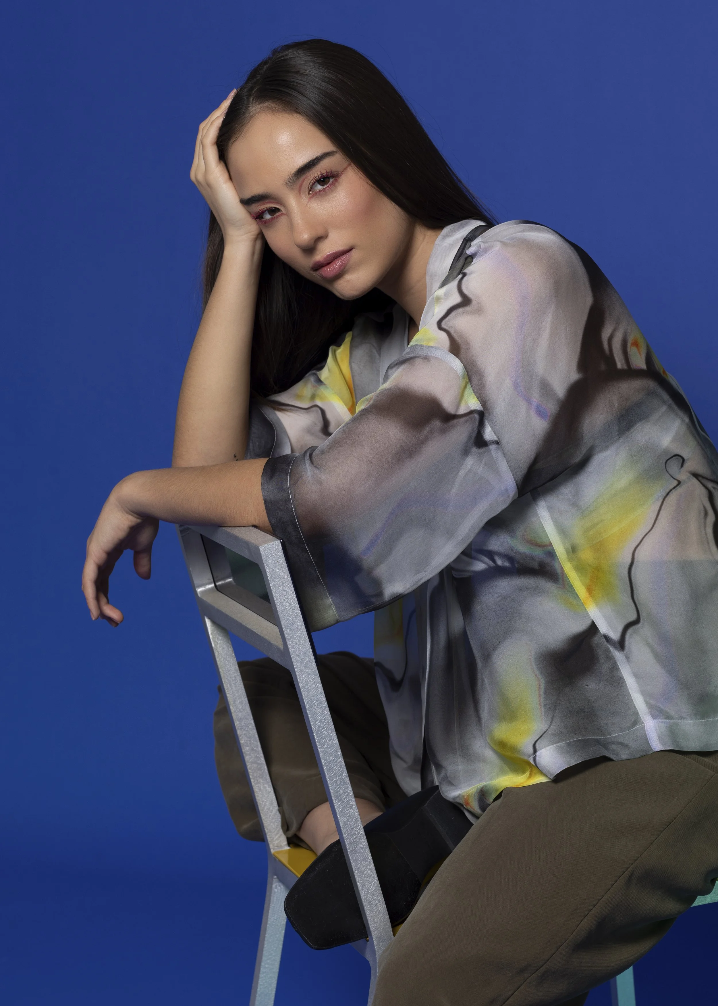 Kimono Olga Marmo Nero/Sole