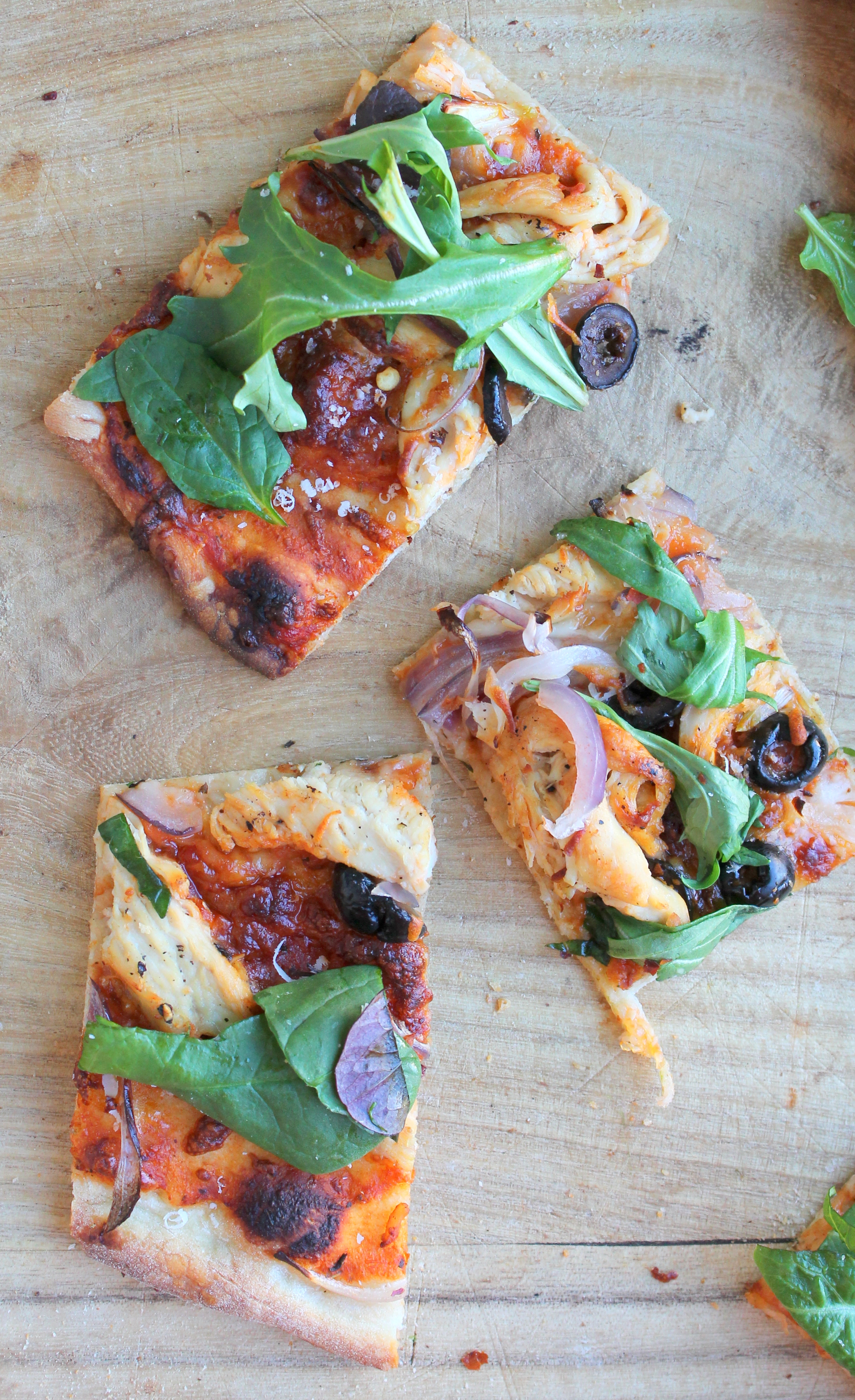Easy Thin Crust Pizza is a full proof recipe that requires less than an hour to rise. The dough can be pre-made and you can enjoy it with your favorite toppings even on a weeknight.
