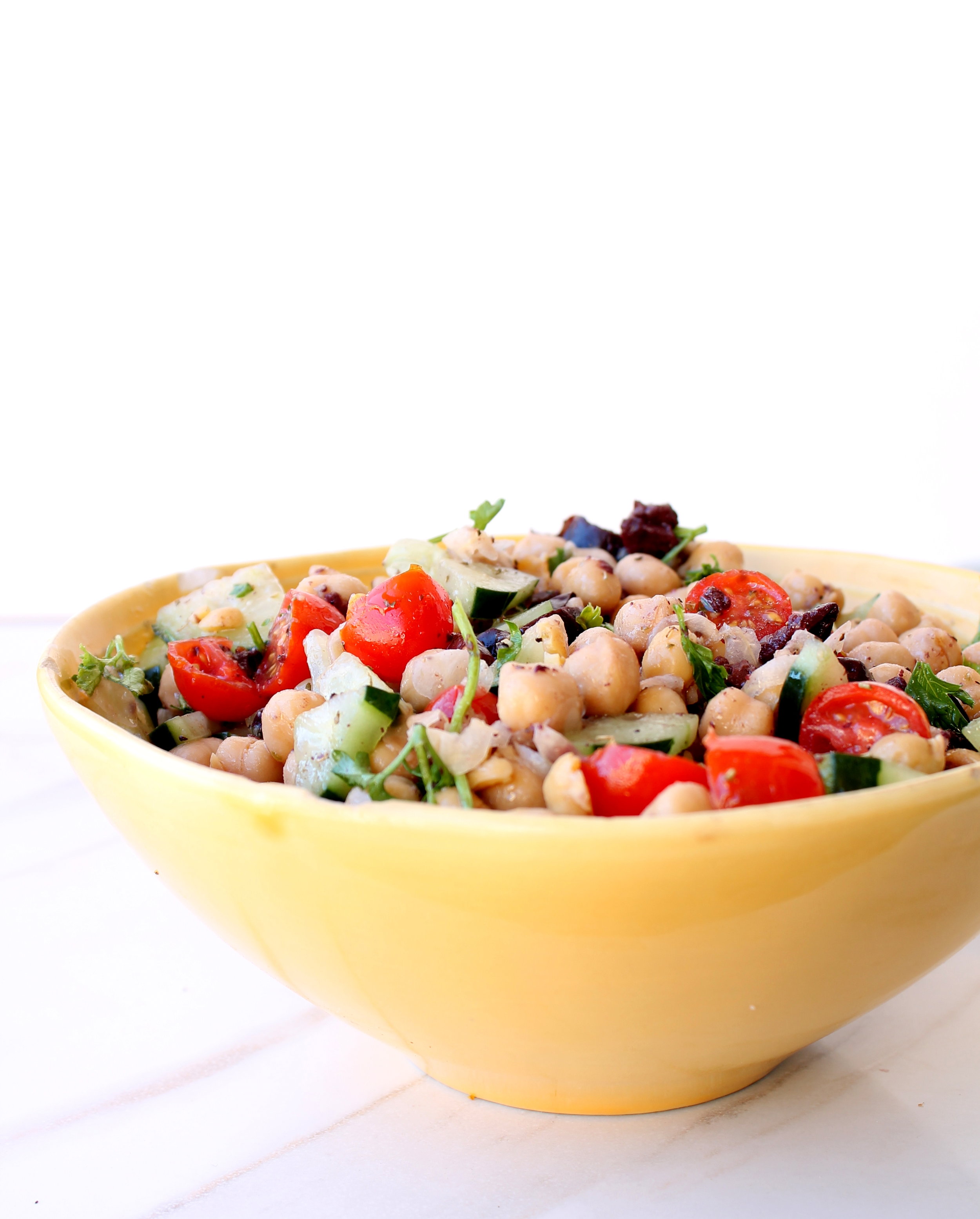 Lunchbox Chickpea Salad is naturally gluten-free, vegan, and very flexible. It requires a bowl, 10 minutes, and you will have lunch for days!