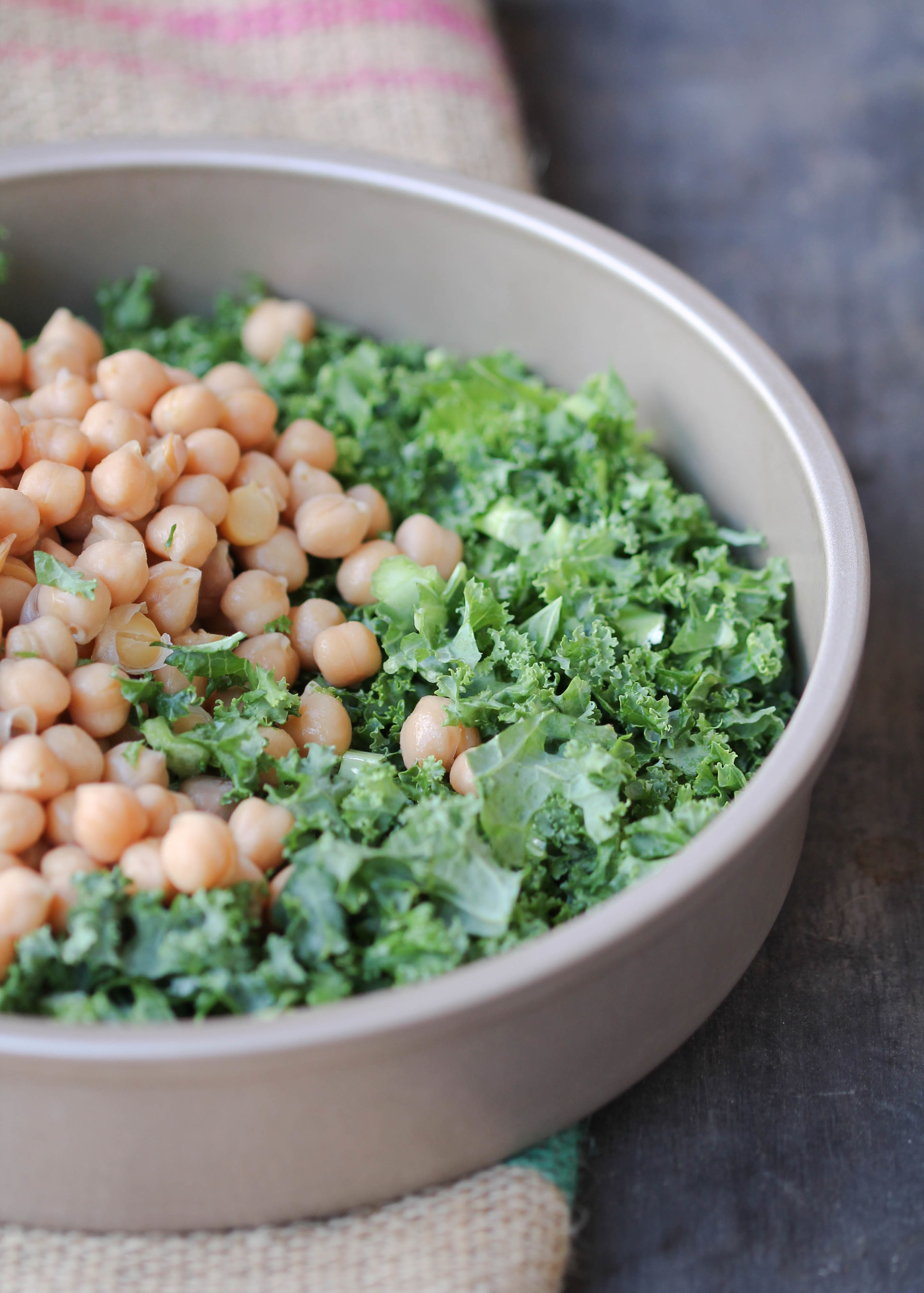 Chopped Kale and Chickpea Salad with Tamarind Vinaigrette is a sturdy, nutritious salad that packs well for lunch/picnic! It is naturally vegan, gluten-free, and allergy friendly as well.