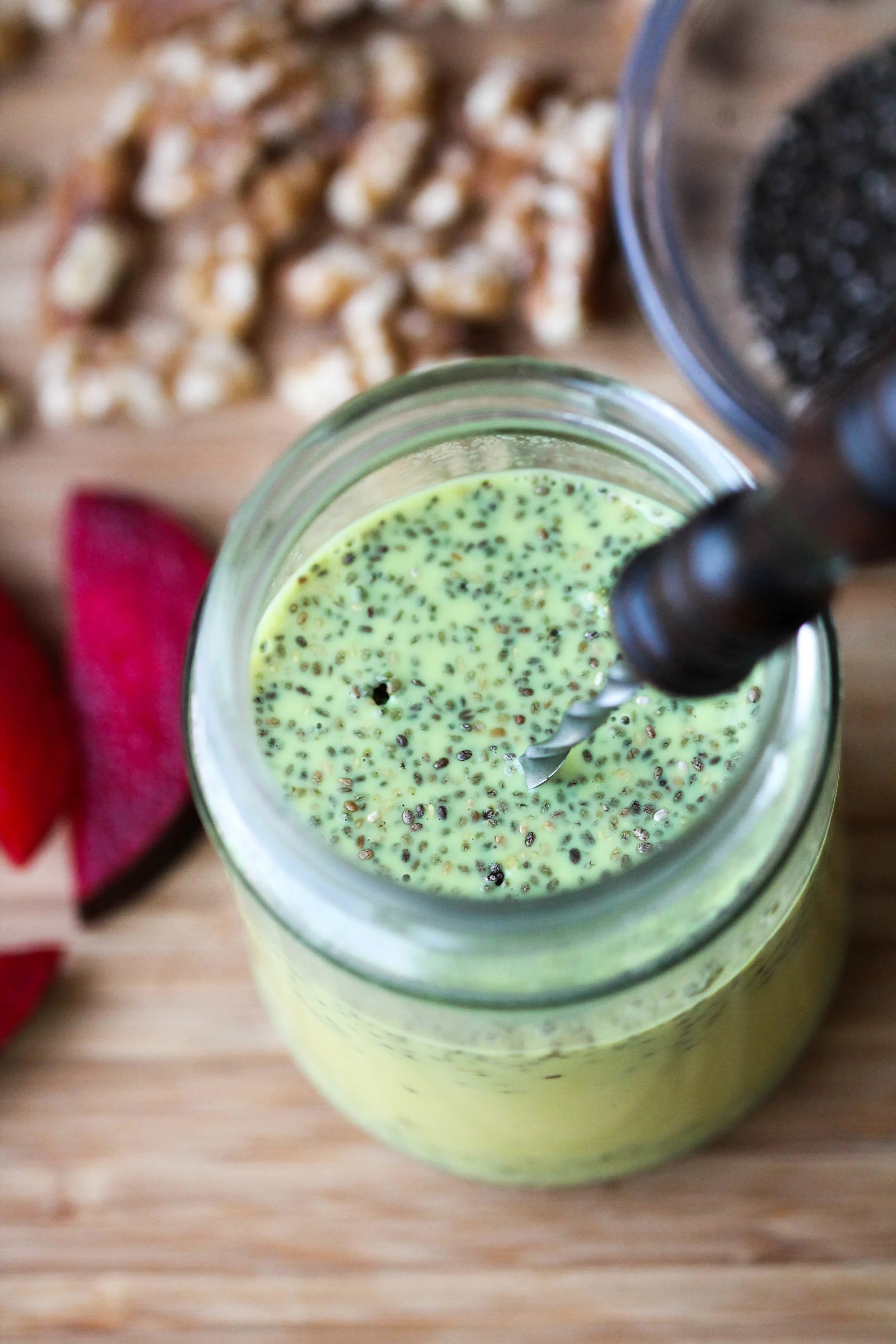 Take your breakfast-on-the-go to another level with Golden Milk Chia Pudding! Make it night before and have it ready for breakfast, snack, or dessert. It is flexible for vegans, non-vegans, gluten-free, paleo lifestyle!