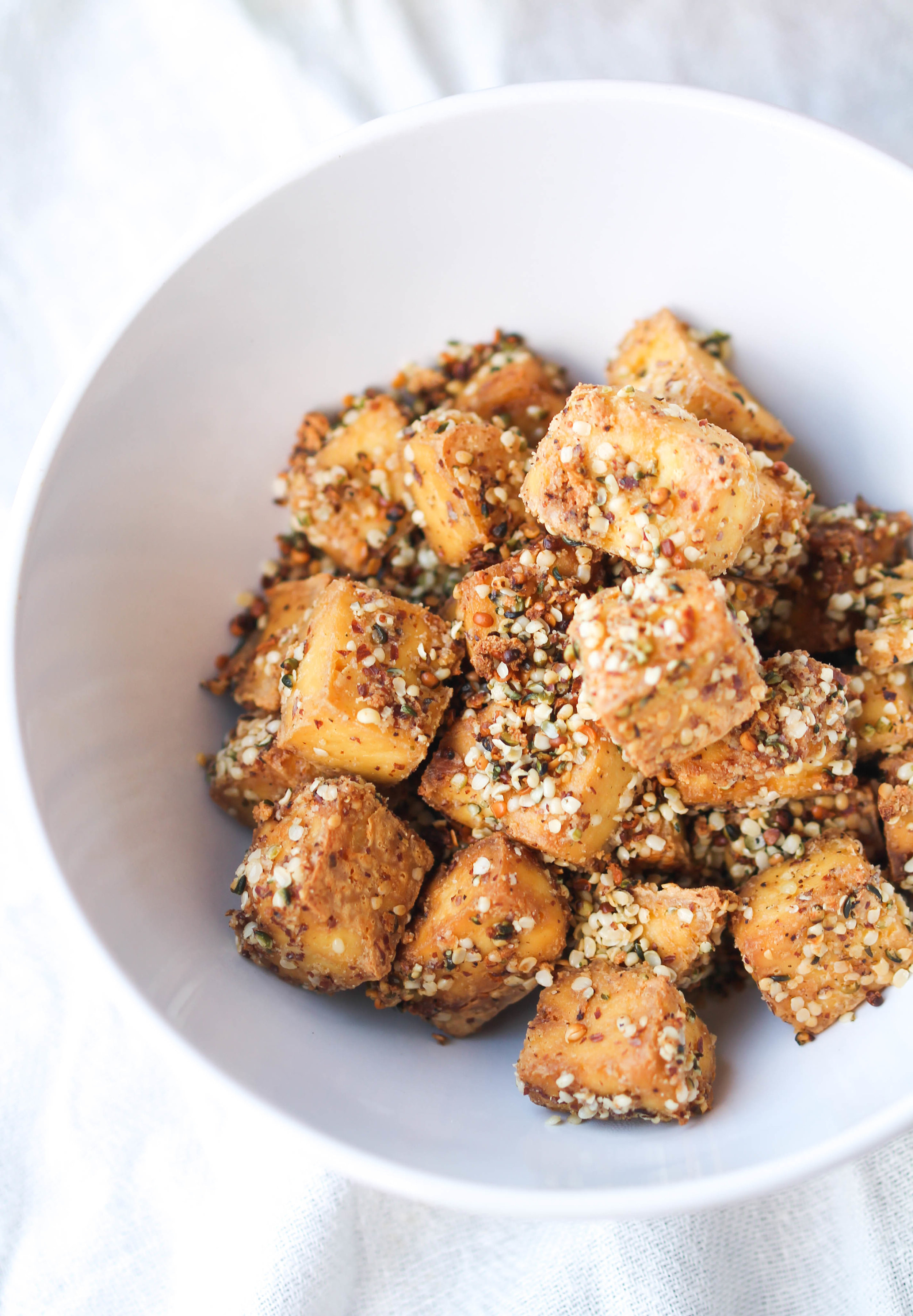 Easy, Versatile Hemp Crusted Tofu can be made under an hour! Packed with protein, omega-3 fatty acids, calcium, and other nutrients, Hemp Crusted Tofu can be enjoyed with salad, rice, or noodles, both hot or cold.
