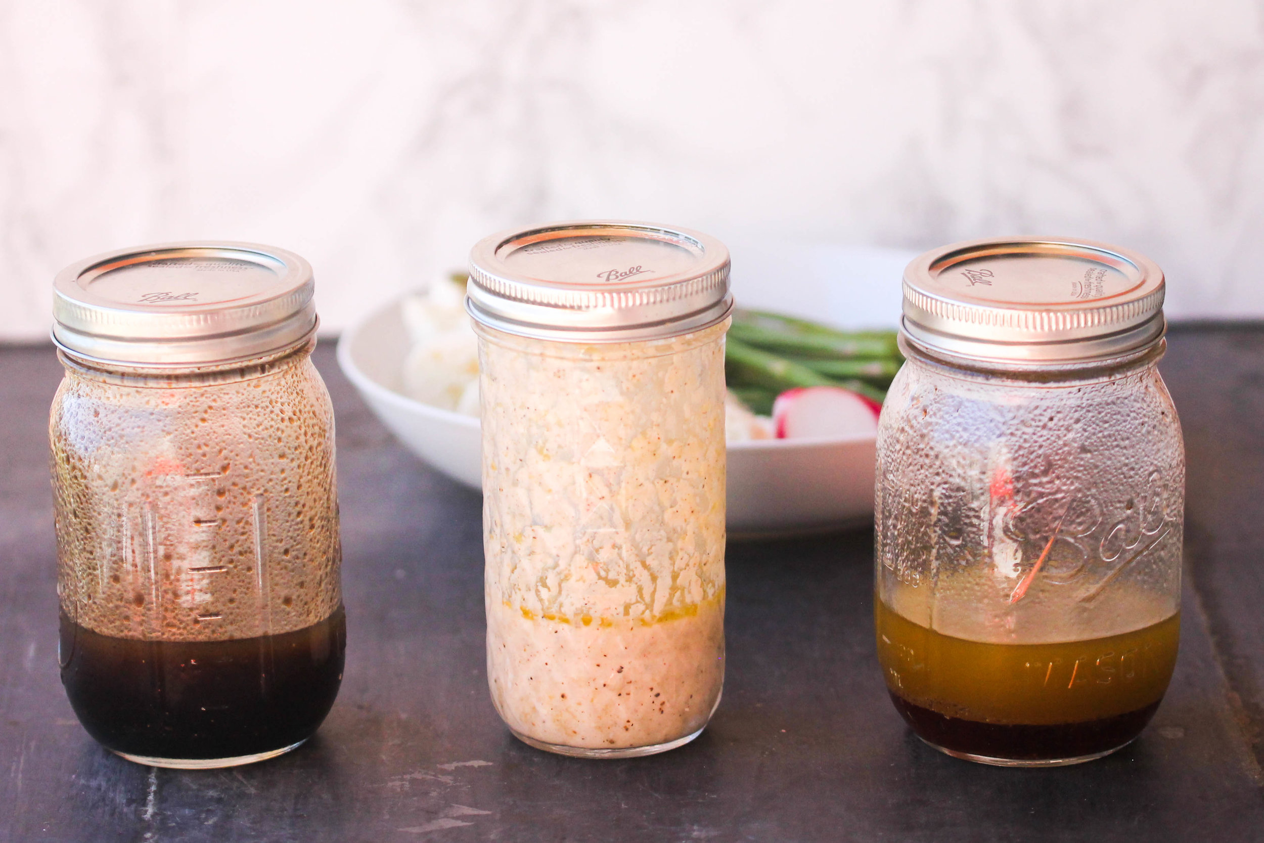 Make your own Basic Vinaigrette with 3 Variations utilizing basic pantry ingredients and a jar. It's easy, inexpensive, and flexible for all your salad and marinade needs.