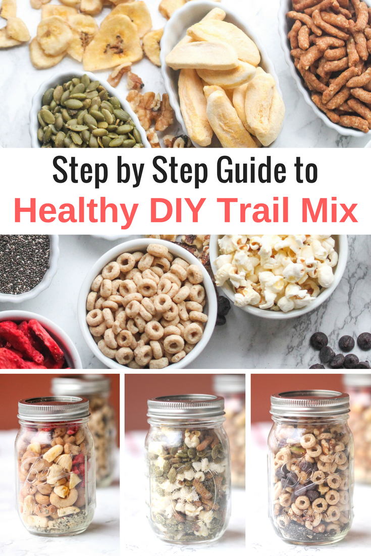 Learn how to build a healthy DIY trail mix! Sharing what to include & how to customize your trail mix to suit your needs.