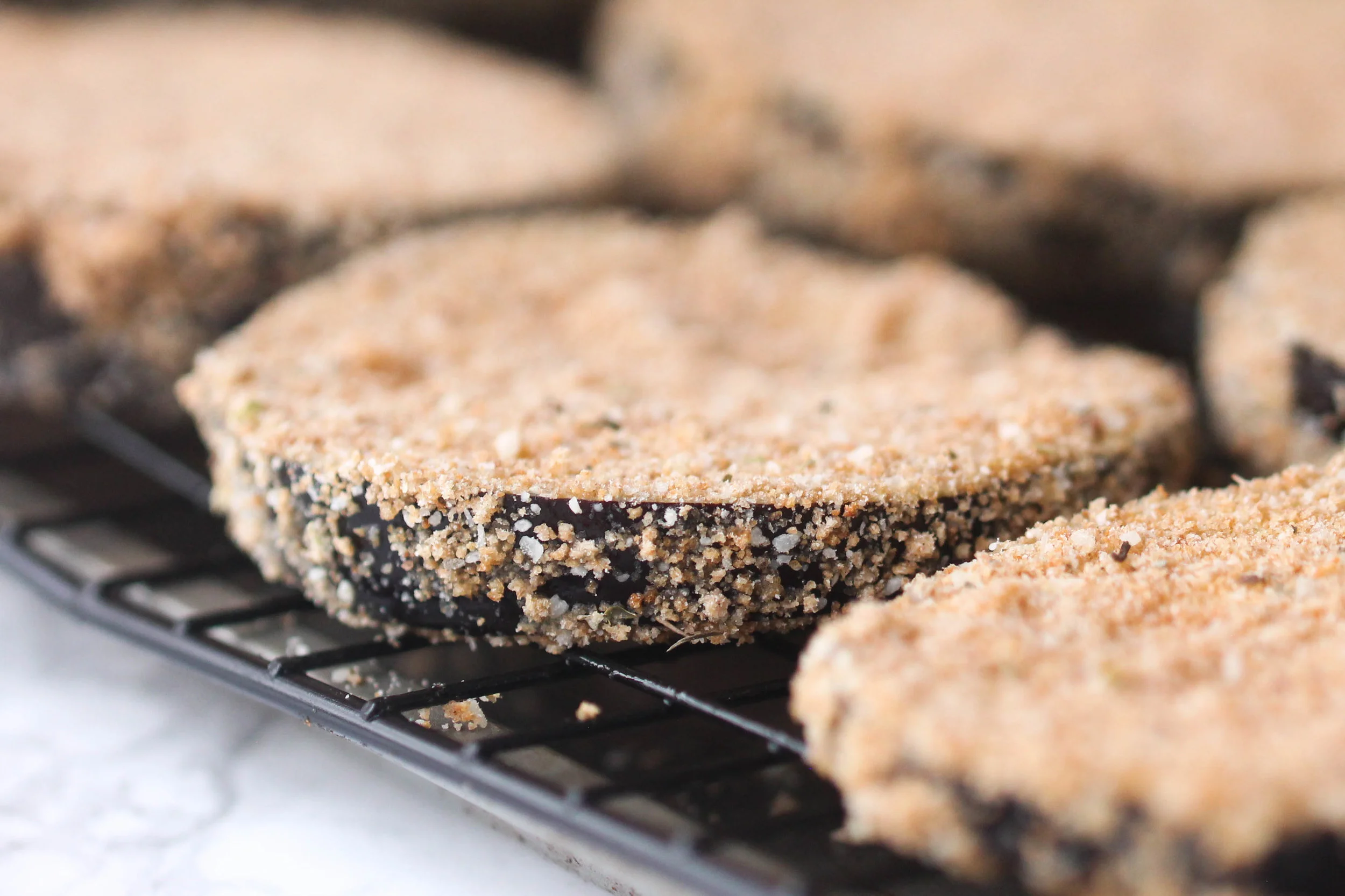 Eggplant Parmesan Stacks vegetarian alternative to chicken parmesan and healthier than your deep-fried eggplant parm.