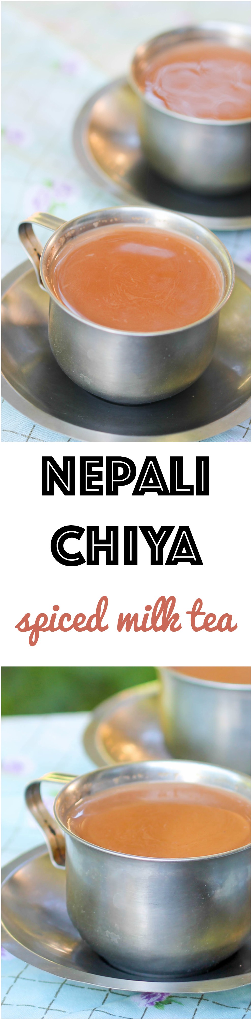 Nepali Chiya is a milk-based spiced tea enjoyed by most Nepali. It is flexible to meet different lifestyles and can be be adjusted to serve yourself or a large crowd.