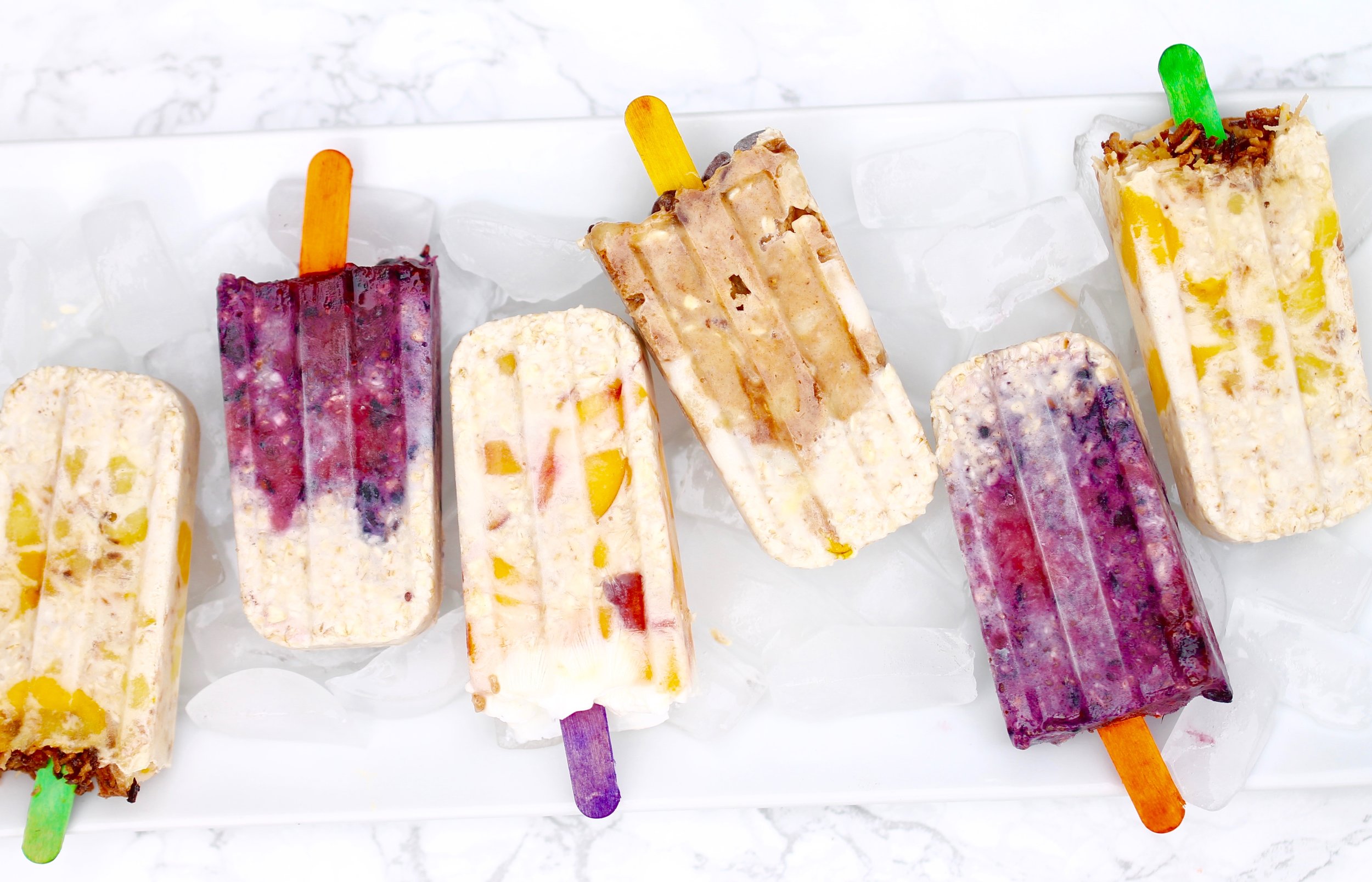 Overnight Oats Popsicle, Healthy