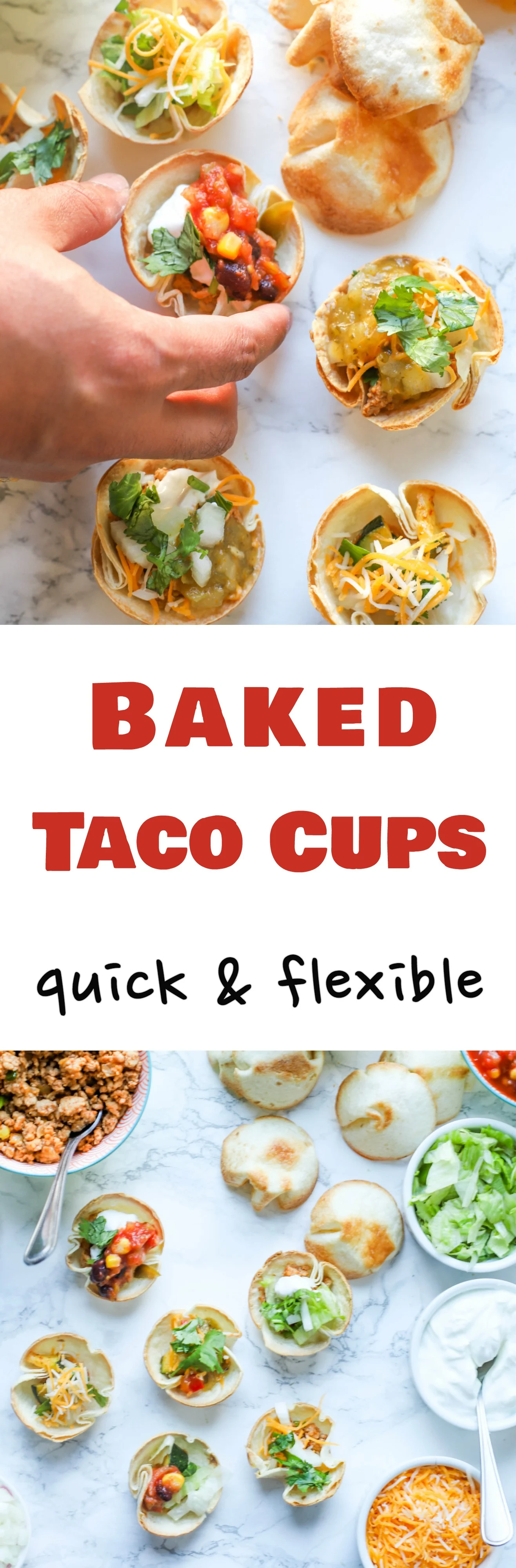 DIY Taco Cups are easy & fun spin on traditional tacos with endless options for everyone including vegetarians, vegans, and gluten-free individuals!