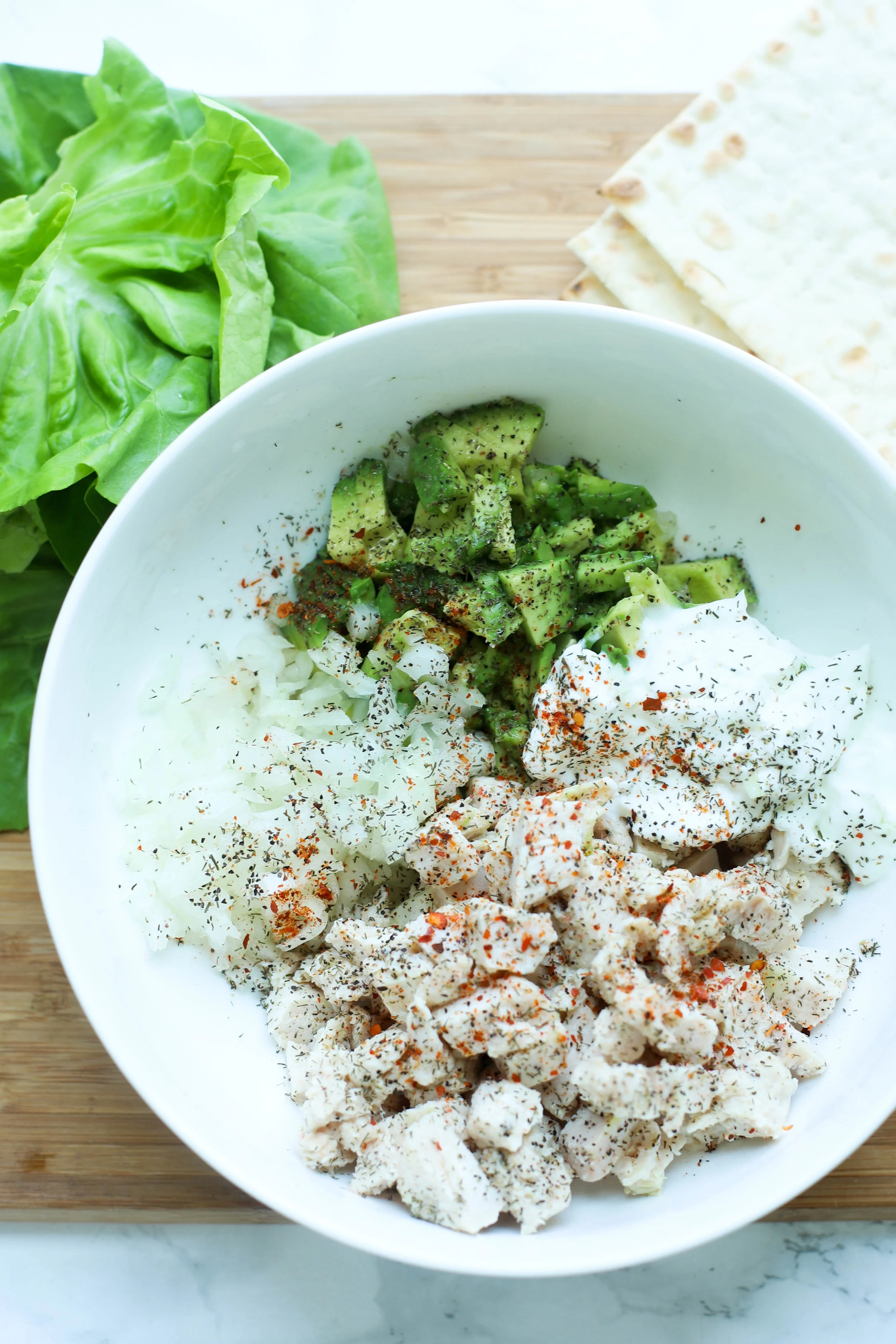 Healthy Chicken Salad Wrap