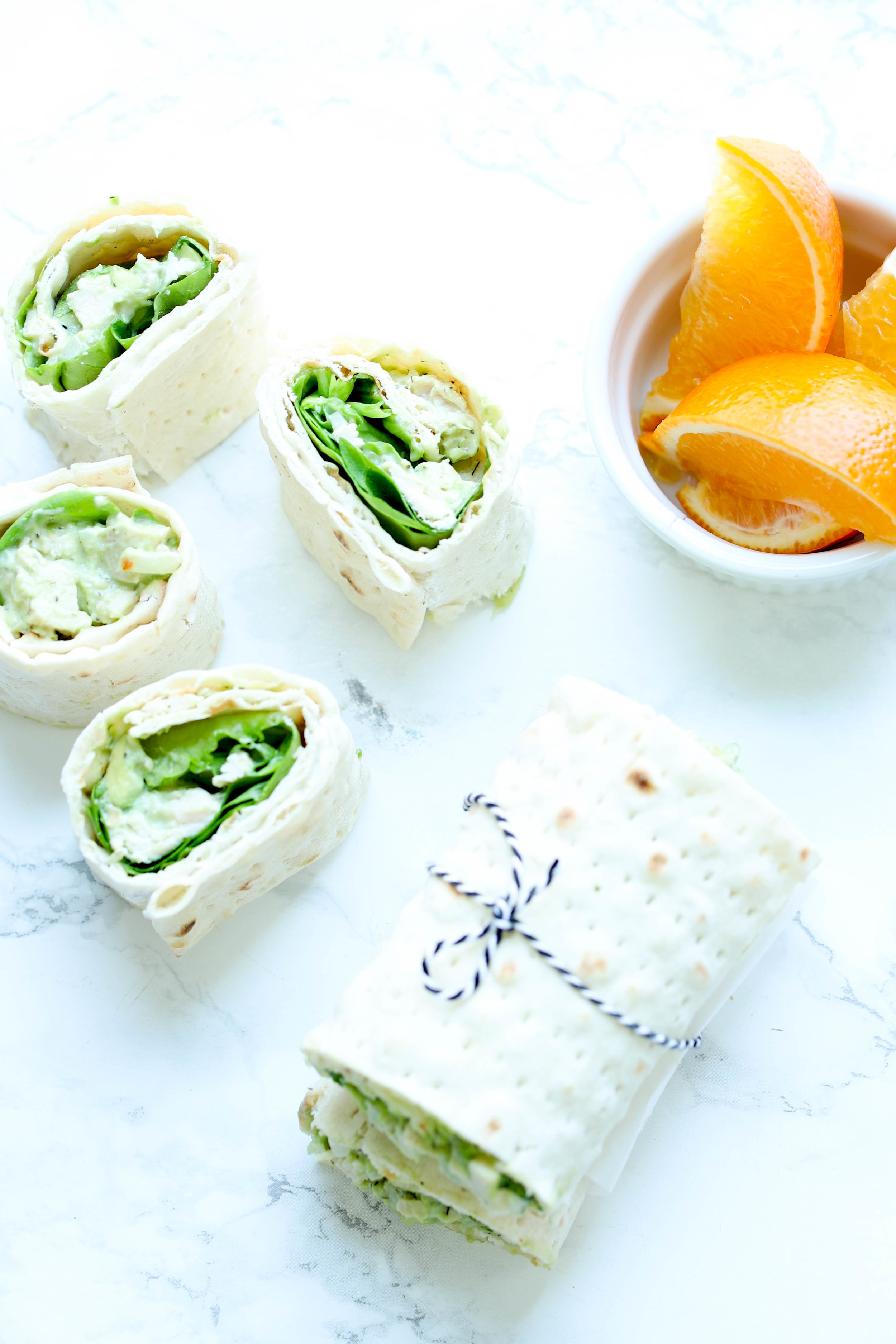 Lunchbox Chicken Avocado Salad Wrap is a healthier take on classic chicken salad. It is quick &amp; packed with healthy fats, and protein for your lunchbox.