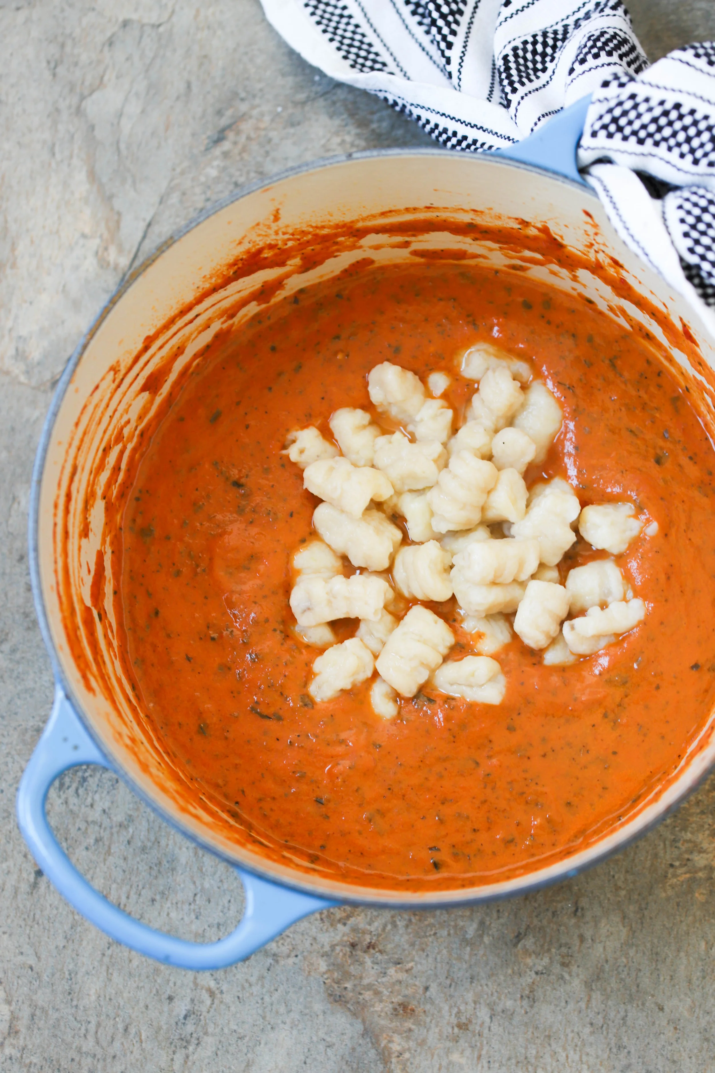 Tomato Basil Gnocchi Soup