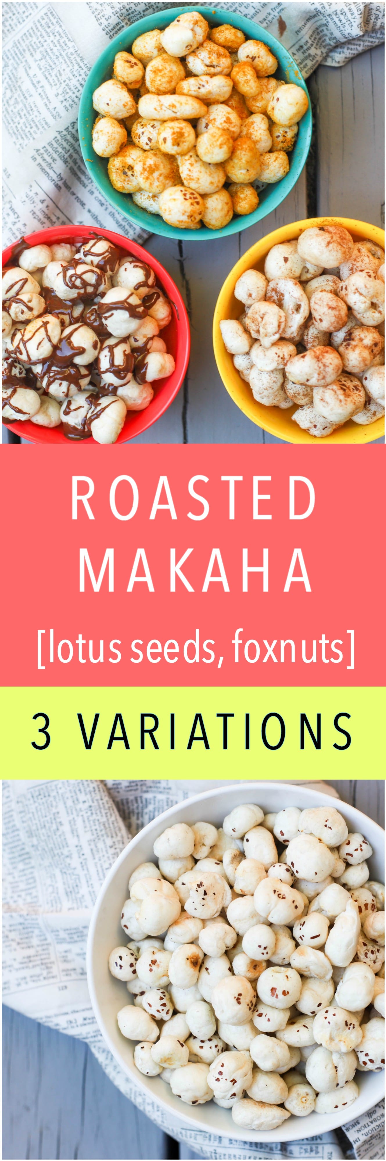 Roasted Makhana [Lotus Seeds, Foxnuts] are nutritious snacks, naturally gluten-free, and can be enjoyed with different seasonings. Made with just 2 ingredients in 10 minutes. 